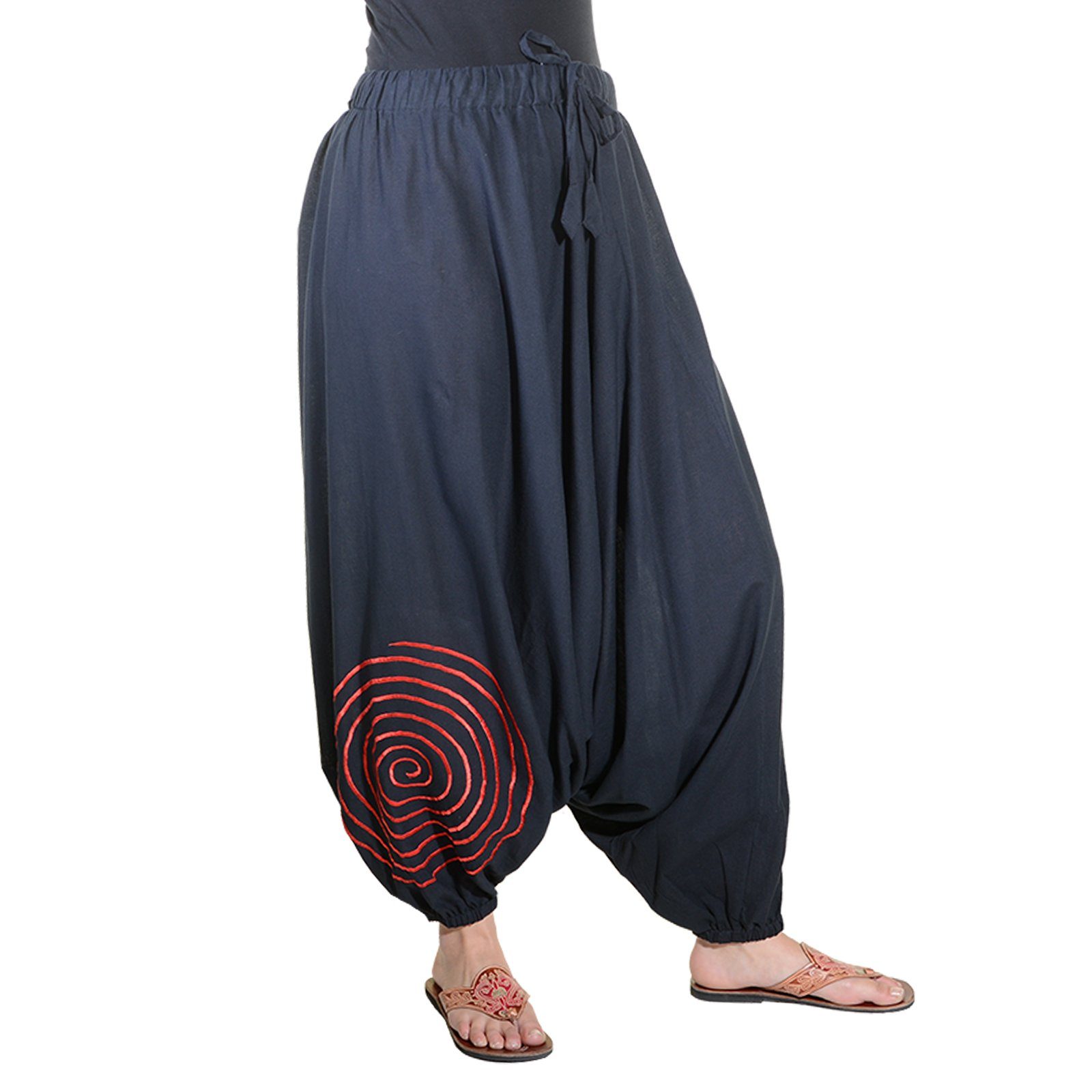 KUNST UND MAGIE Haremshose/Jodhpur-Hose Ultraleichte Haremshose Pluderhose Welnesshose