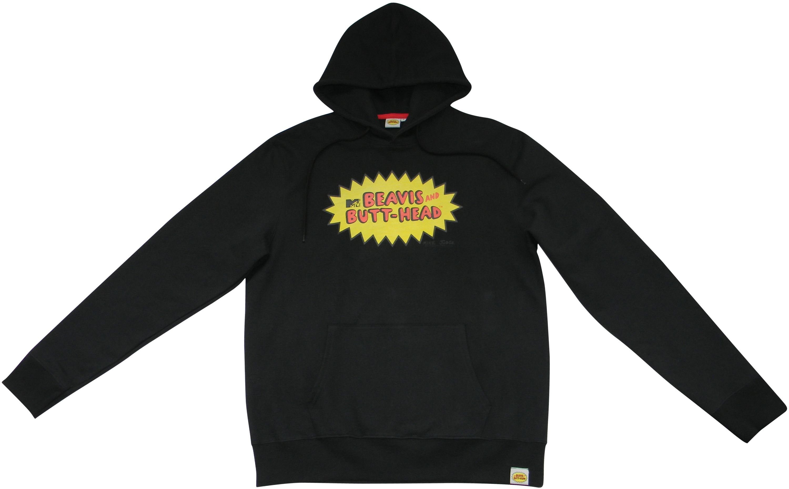 BEAVIS and BUTT-HEAD Kapuzensweatshirt Beavis and Butt-Head, Hoodie, "Logo", Schwarz, Herren (Stück, 1-tlg., Stück) mit Frontprint
