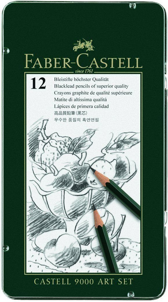 Bleistift 9000, FABER-CASTELL CASTELL Bleistift Art 12er Set Faber-Castell