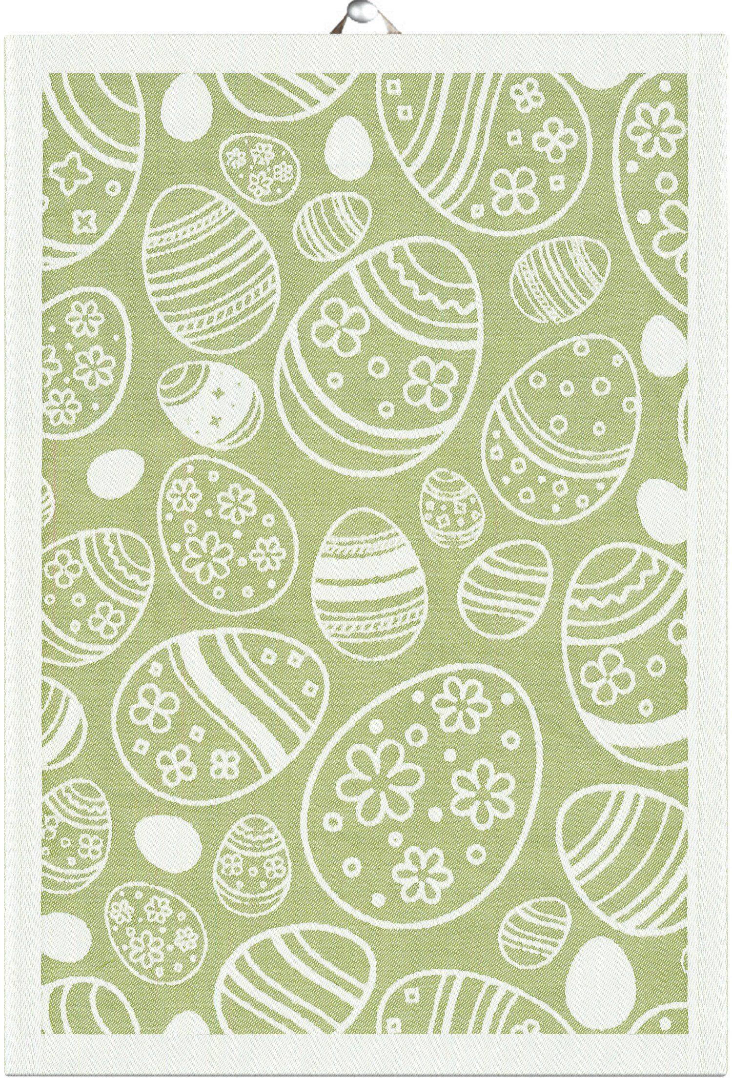 Ekelund Geschirrtuch Küchenhandtuch Easter Egg 35x50 cm, (1-tlg., 1 x Geschirrtuch), gewebt