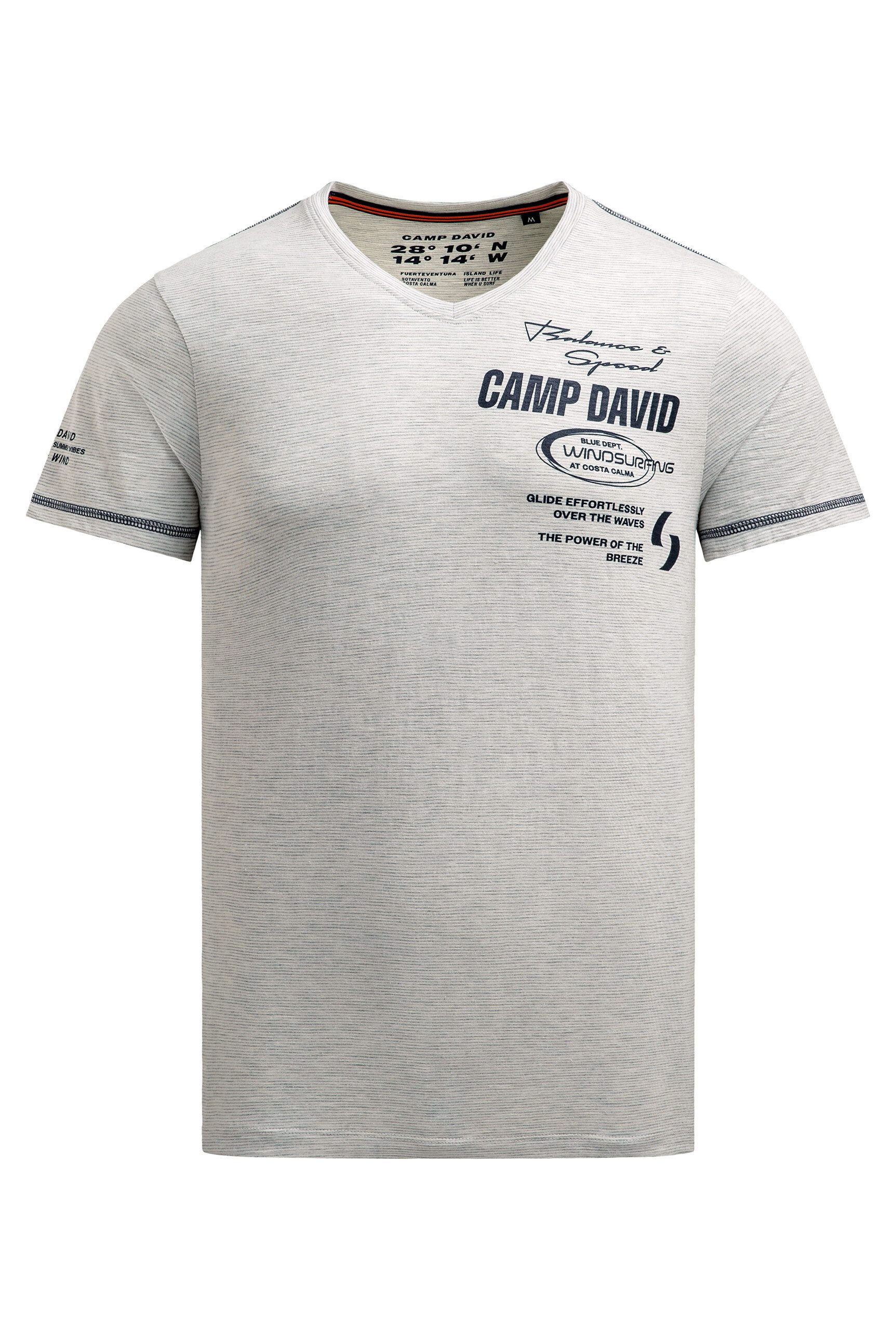 CAMP DAVID V-Shirt mit maskulinem V-Ausschnitt