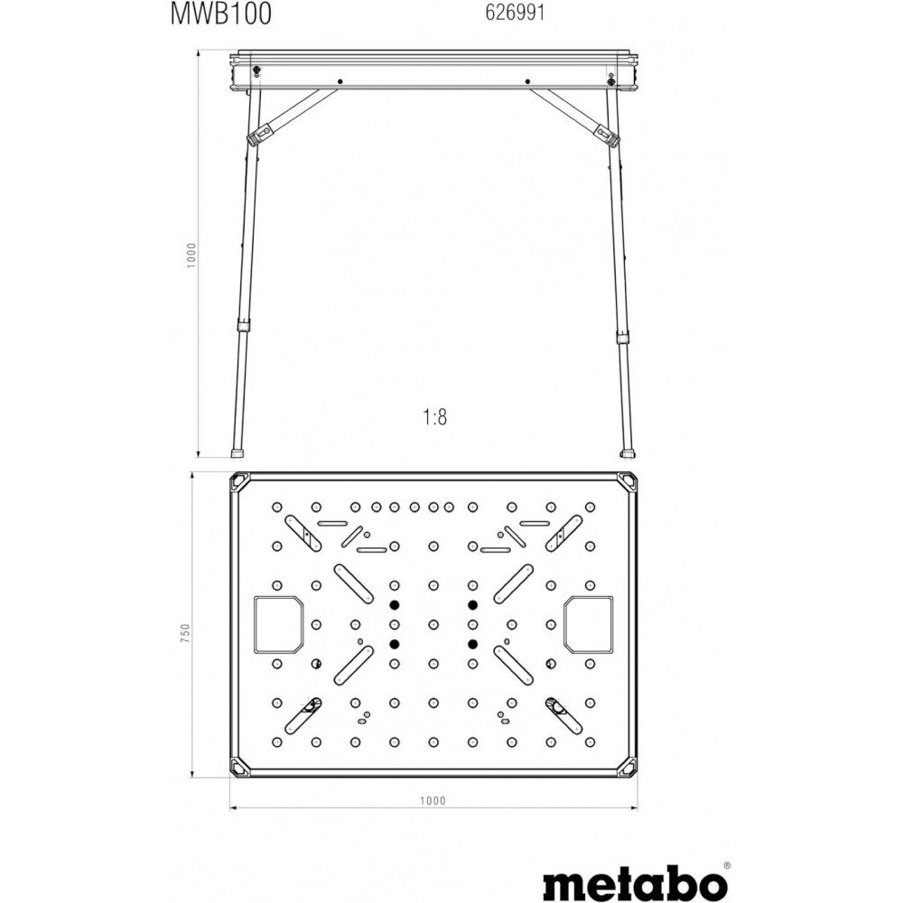 metabo Werkbank MWB 100 - Klappwerkbank günstig online kaufen