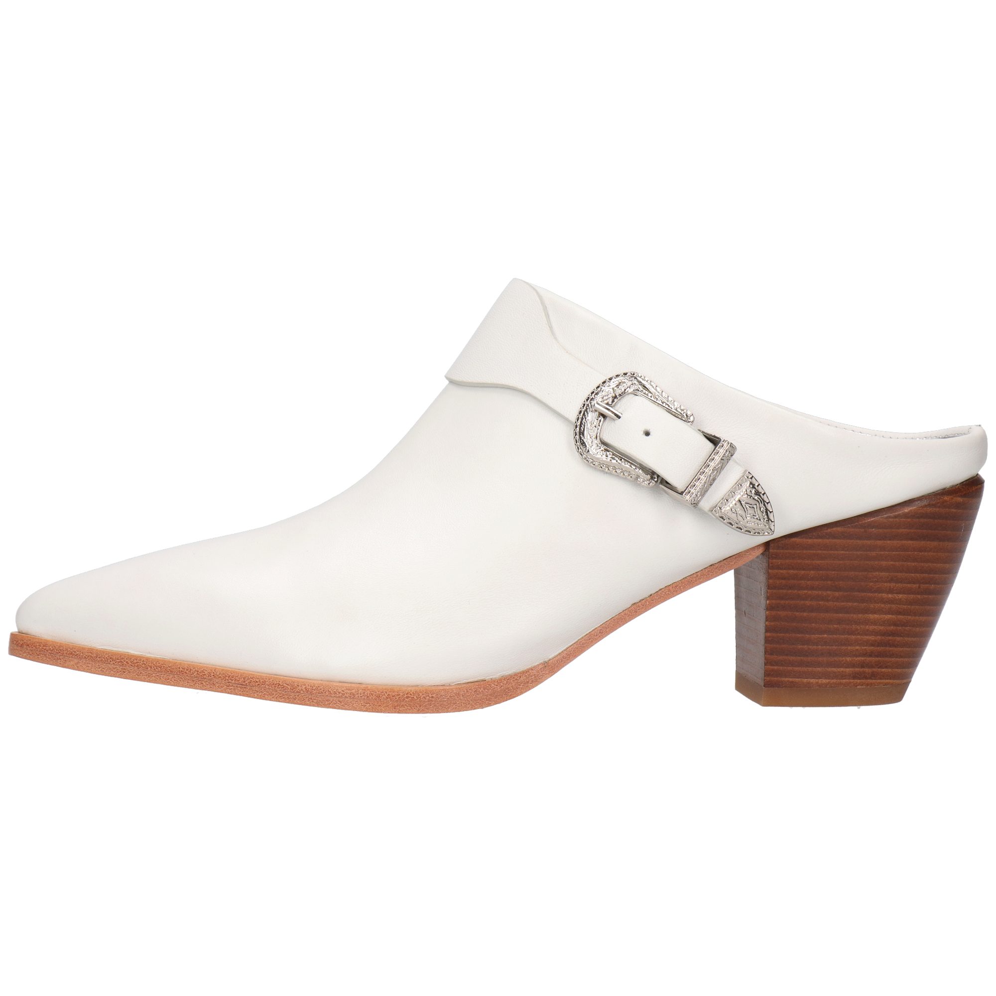 Melvin & Hamilton Finja 7 Leder-Pantoletten für Damen Pantolette Kubanischer Absatz, Echtes Leder