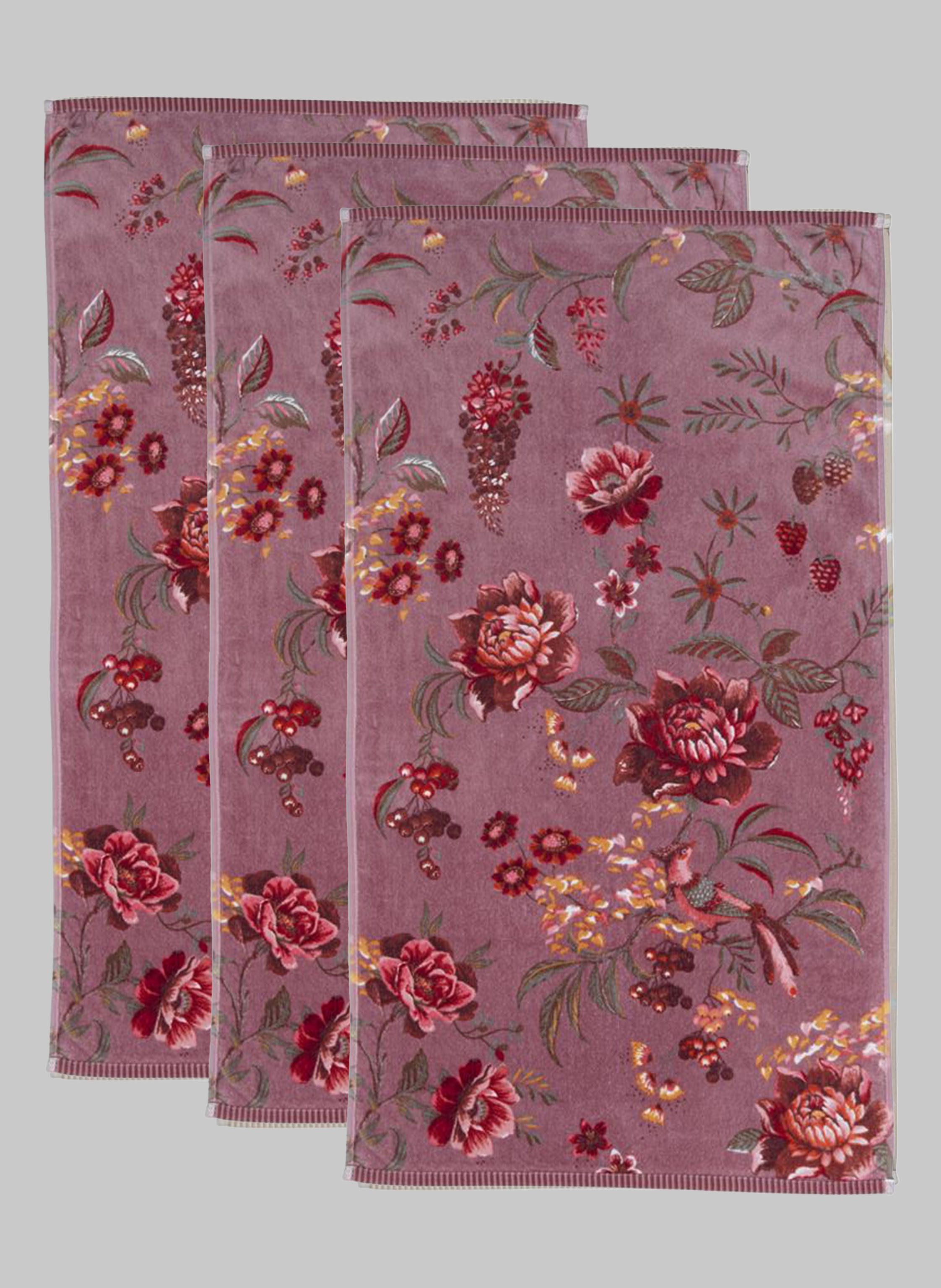 PiP Studio Gästehandtücher Pip Studio, 3er-Set Gästehandtücher, Secret Gard günstig online kaufen