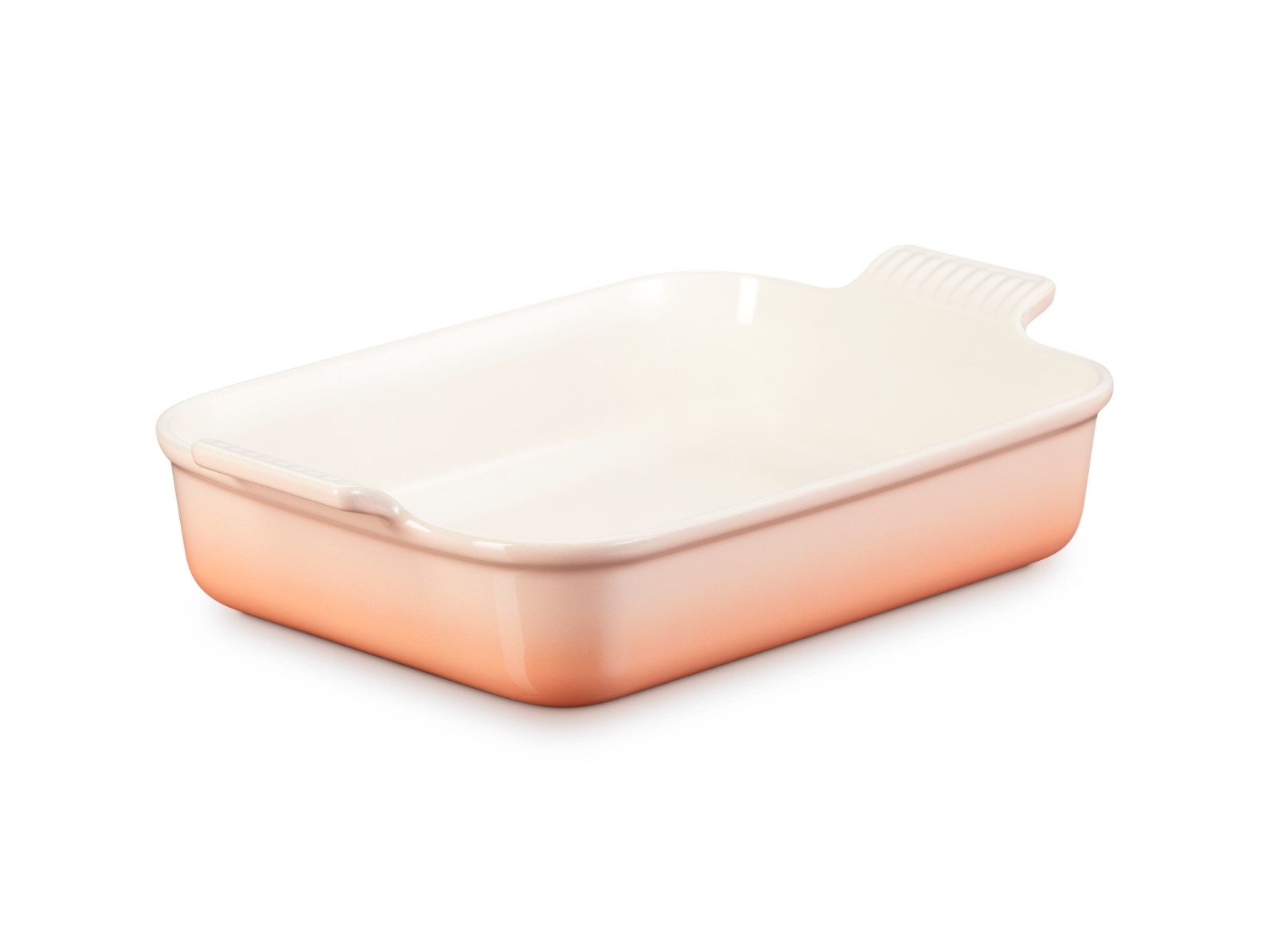 LE CREUSET Auflaufform Auflaufform Tradition rechteckig pêche 32cm, Steinzeug