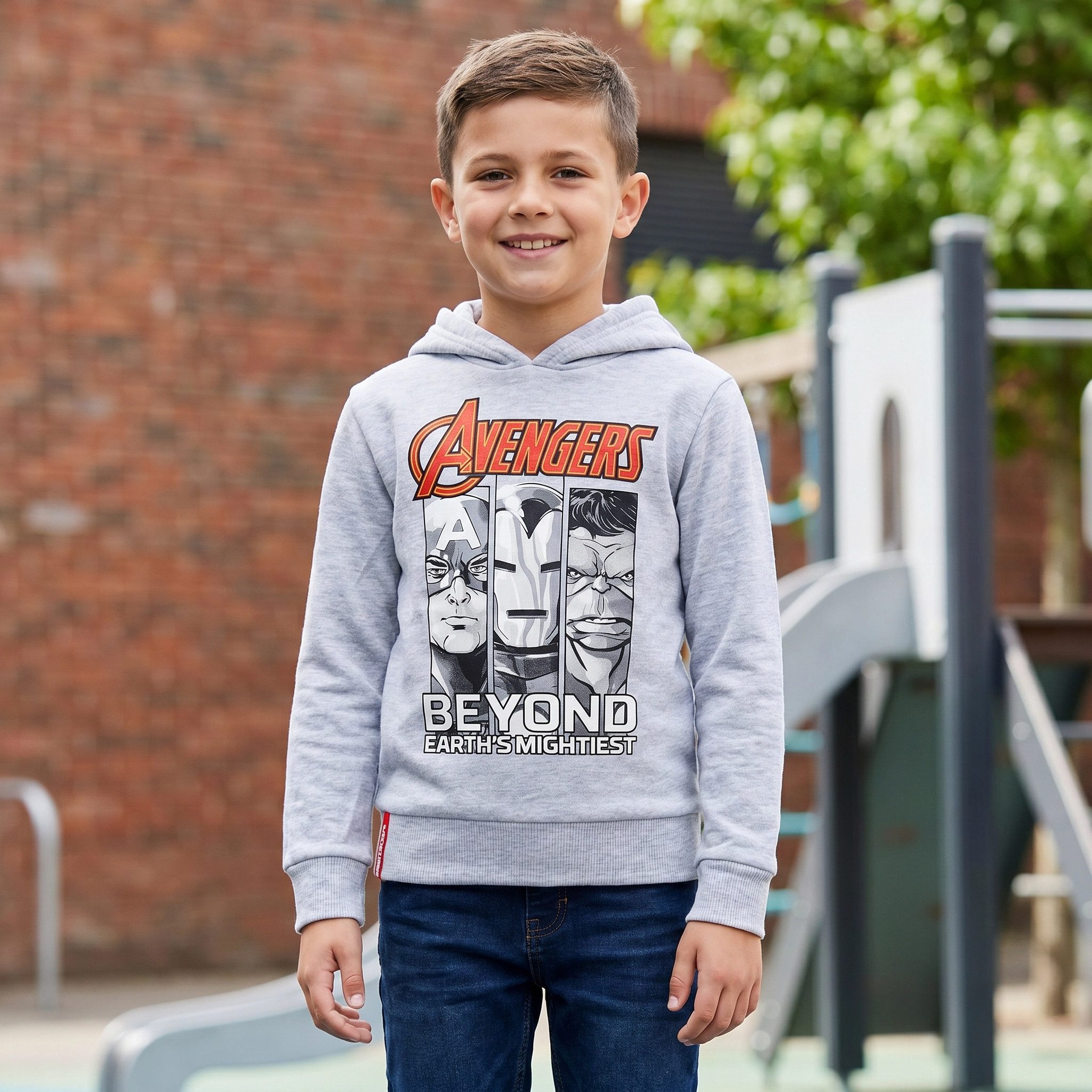 MARVEL Kapuzenpullover Marvel Avengers Kinder Jungen Fleece Hoodie Pulli Gr. 104 bis 152