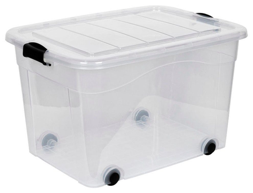 Kreher Aufbewahrungsbox Roller-Box, mit Rädern und verschließbarem Deckel
