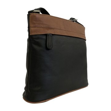 Cinino Handtasche Alessia (1-tlg), Umhängetasche Ledertasche mit verstellbaren Schulterriemen