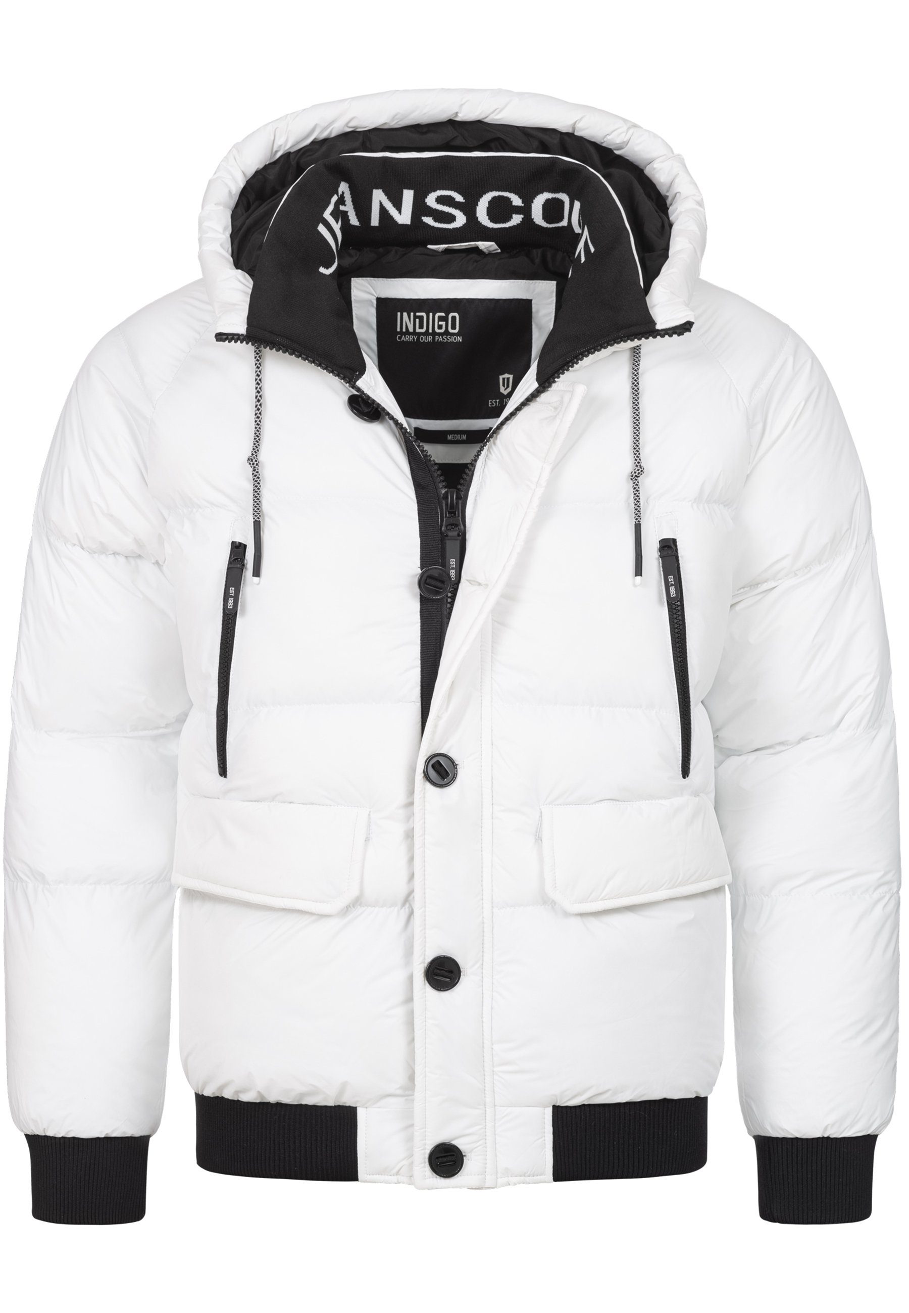 Indicode Winterjacke INPaulix Offwhite