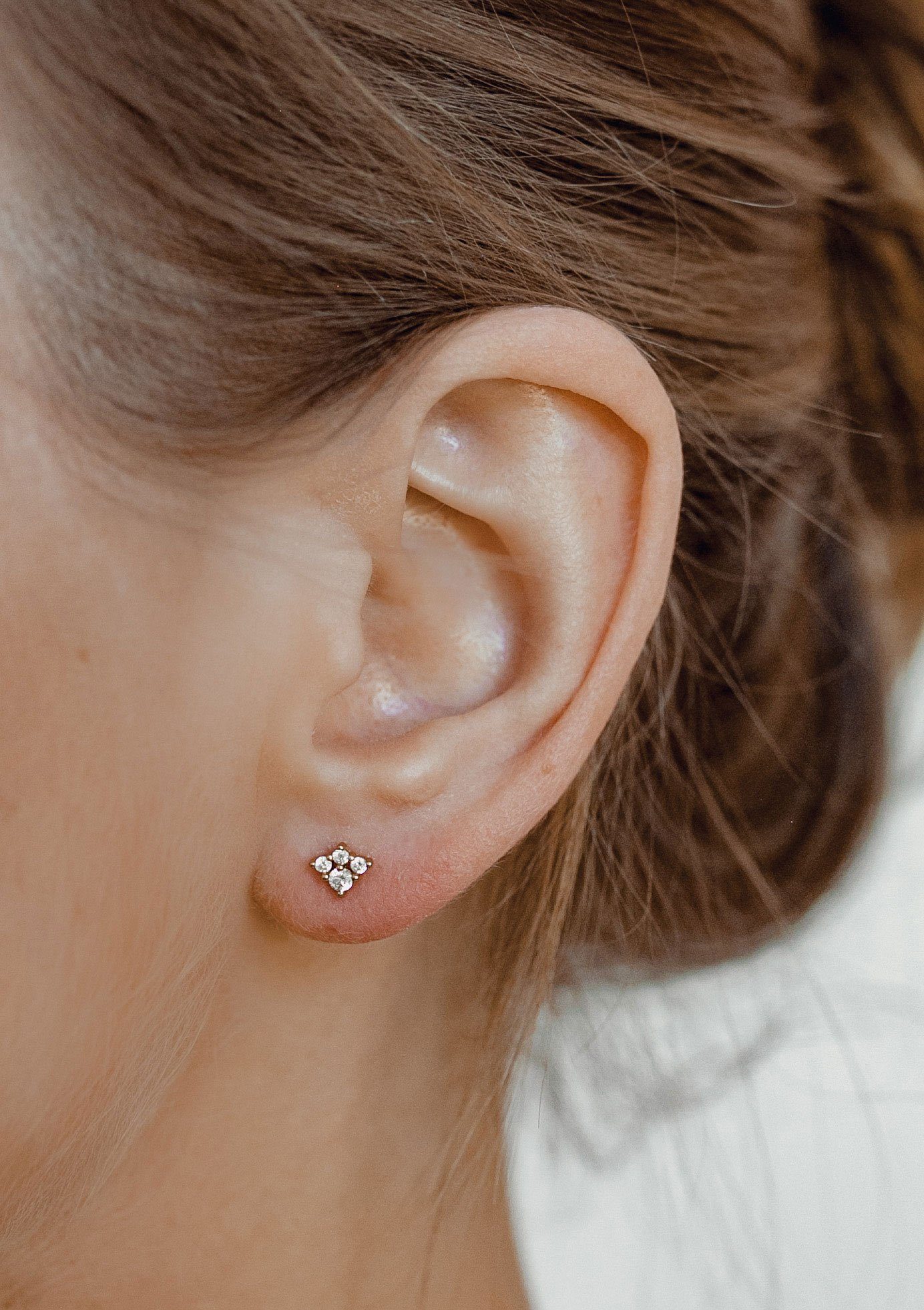 Hey Happiness Paar Ohrstecker Kristalle, Kleine Silber Ohrringe, Damen Ohrs günstig online kaufen