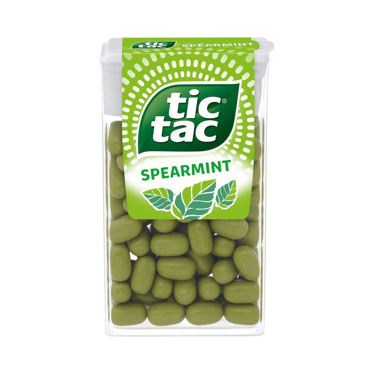 tic tac Süßigkeit, tic tac Spearmint Dragees mit erfrischendem Pfefferminzgeschmack 54g