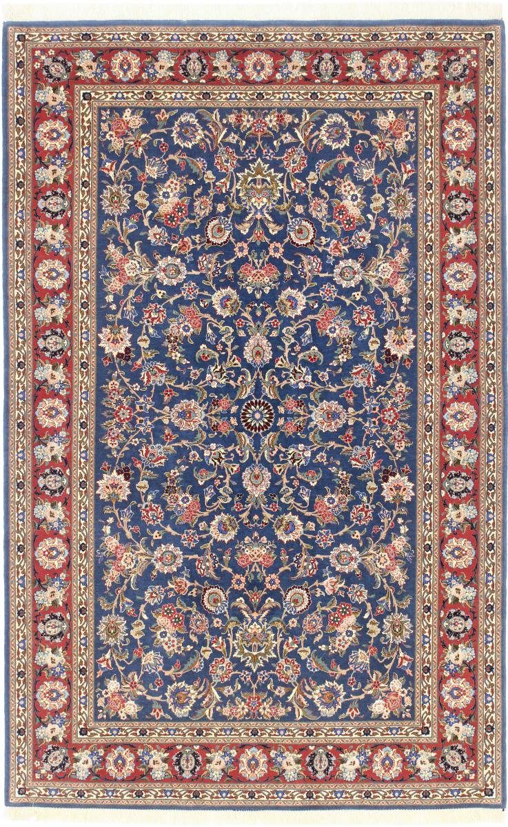 Orientteppich Isfahan Ilam Sherkat Farsh Seidenkette 134x214 Handgeknüpfter, Nain Trading, rechteckig, Höhe: 6 mm