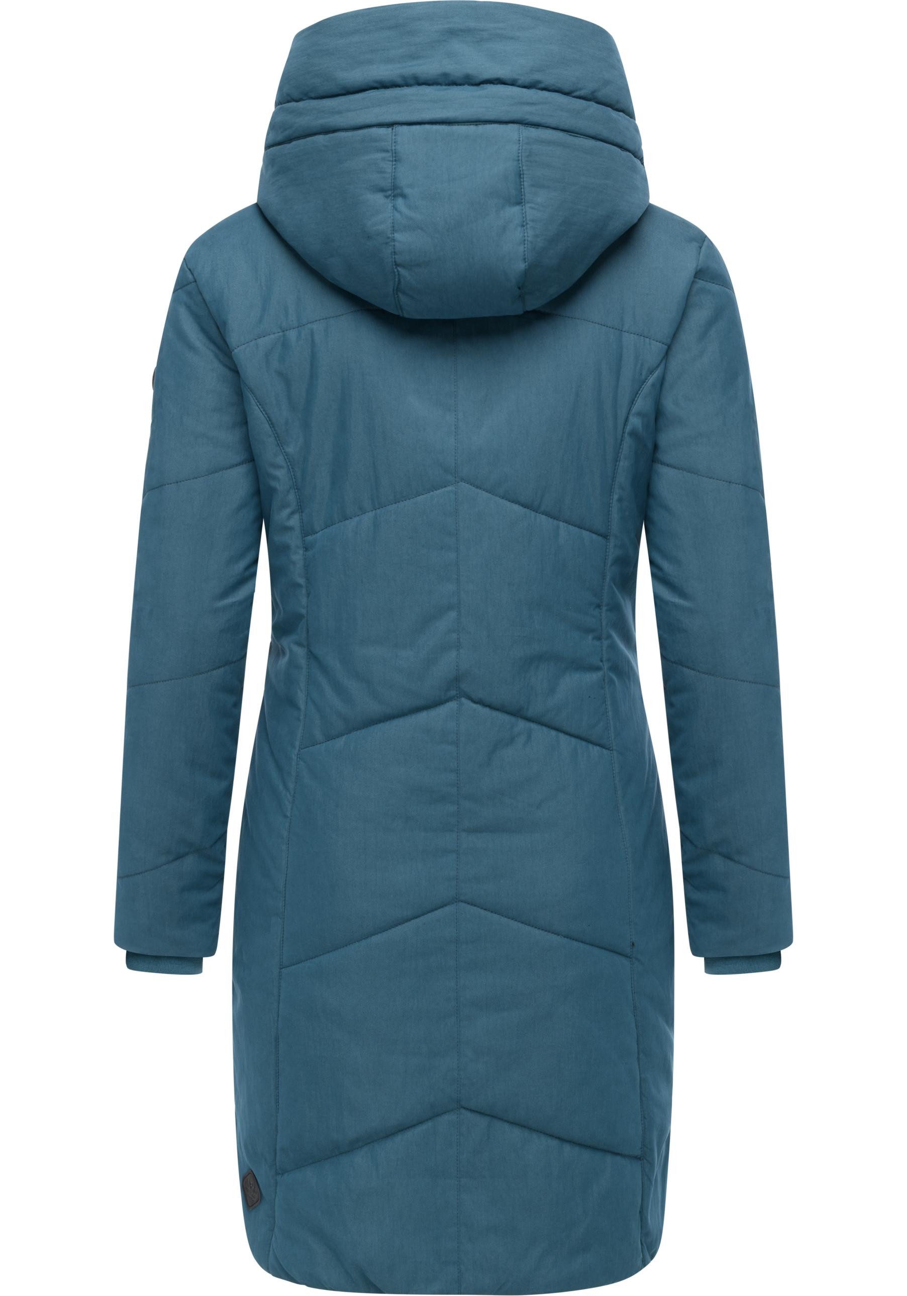 Ragwear Wintermantel Gordon Long gesteppter Winterparka mit asymmetrischem Kragen – Bild 3 von 5