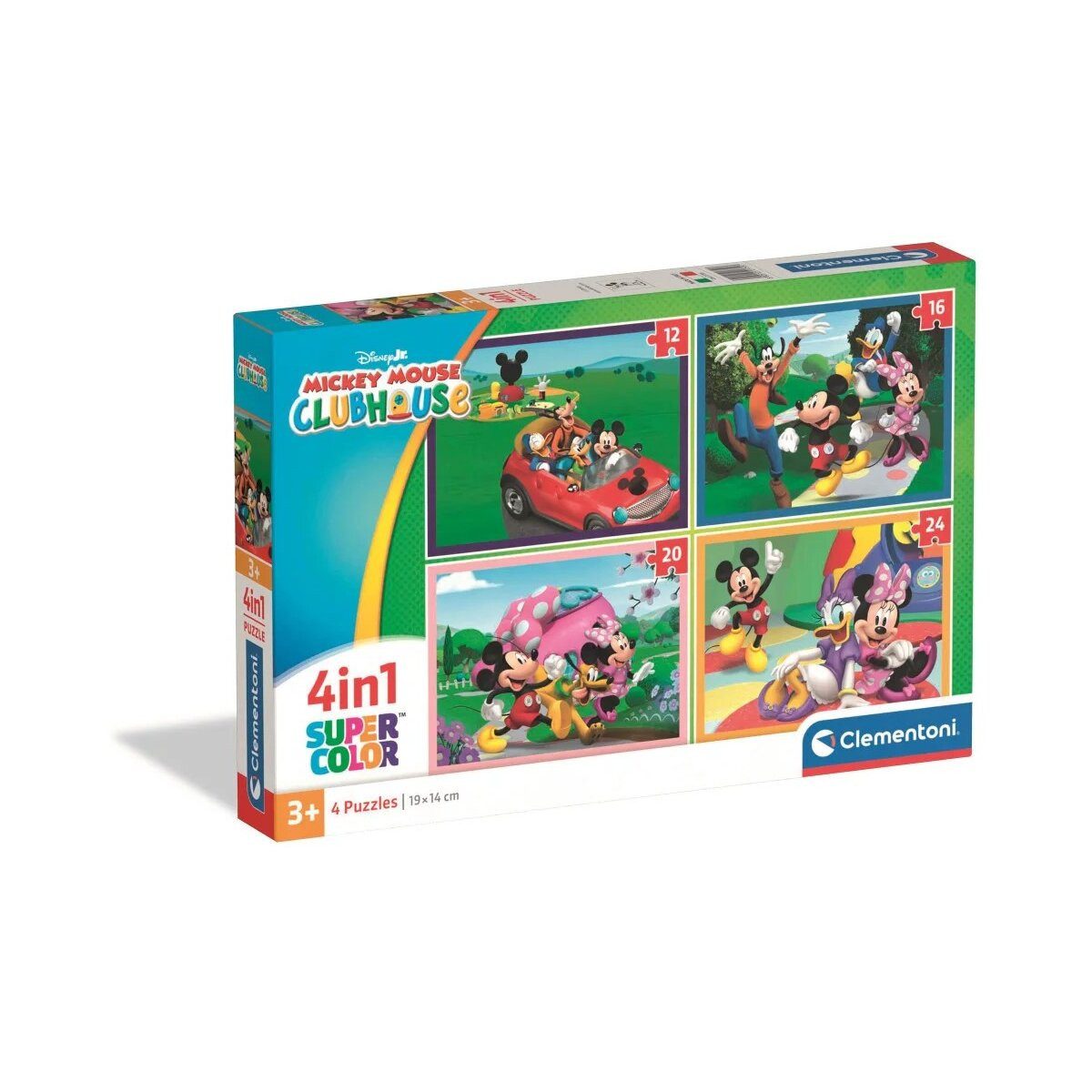 Disney Lernspielzeug Disney Mickey Pixar Clubhouse 4-in-1 Puzzle Clementoni