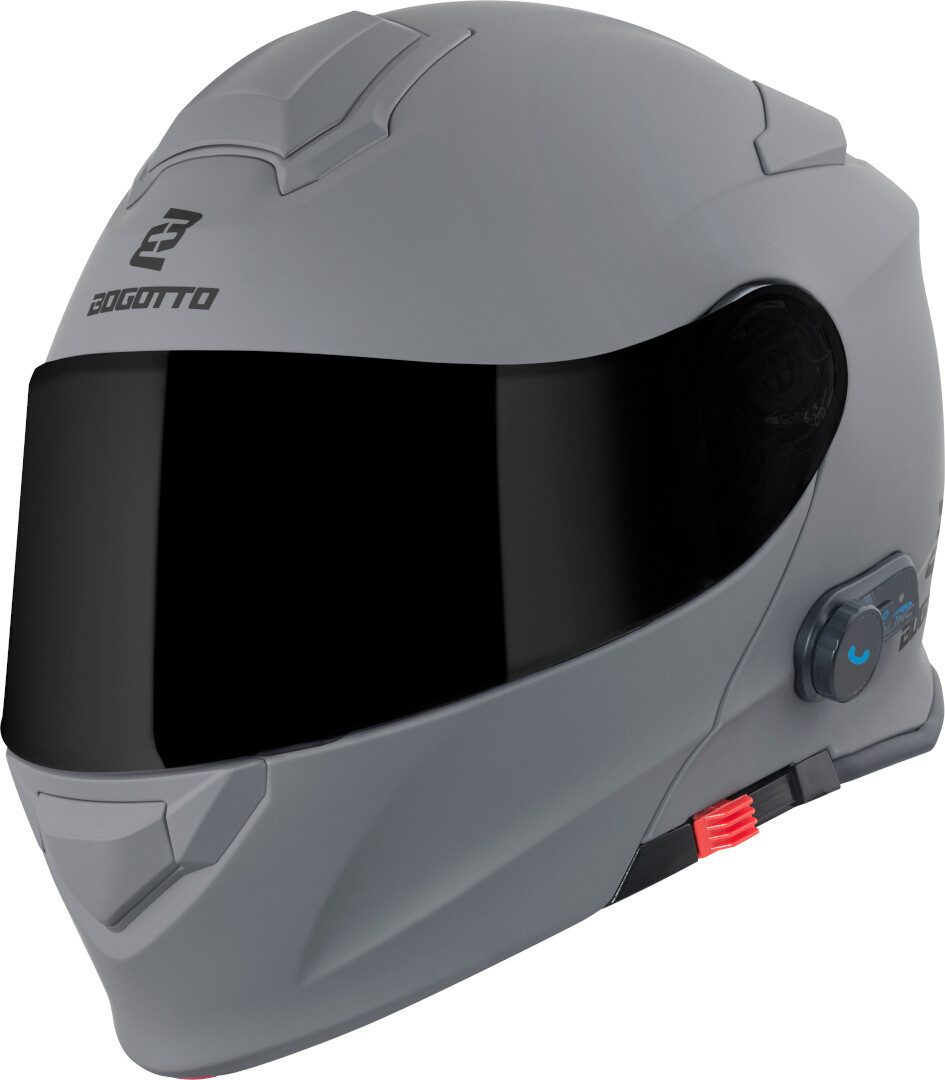 Bogotto Motorradhelm H271 BT Bluetooth Klapphelm, integriertes Kommunikationssystem,geeignet für Brillenträger,vorb