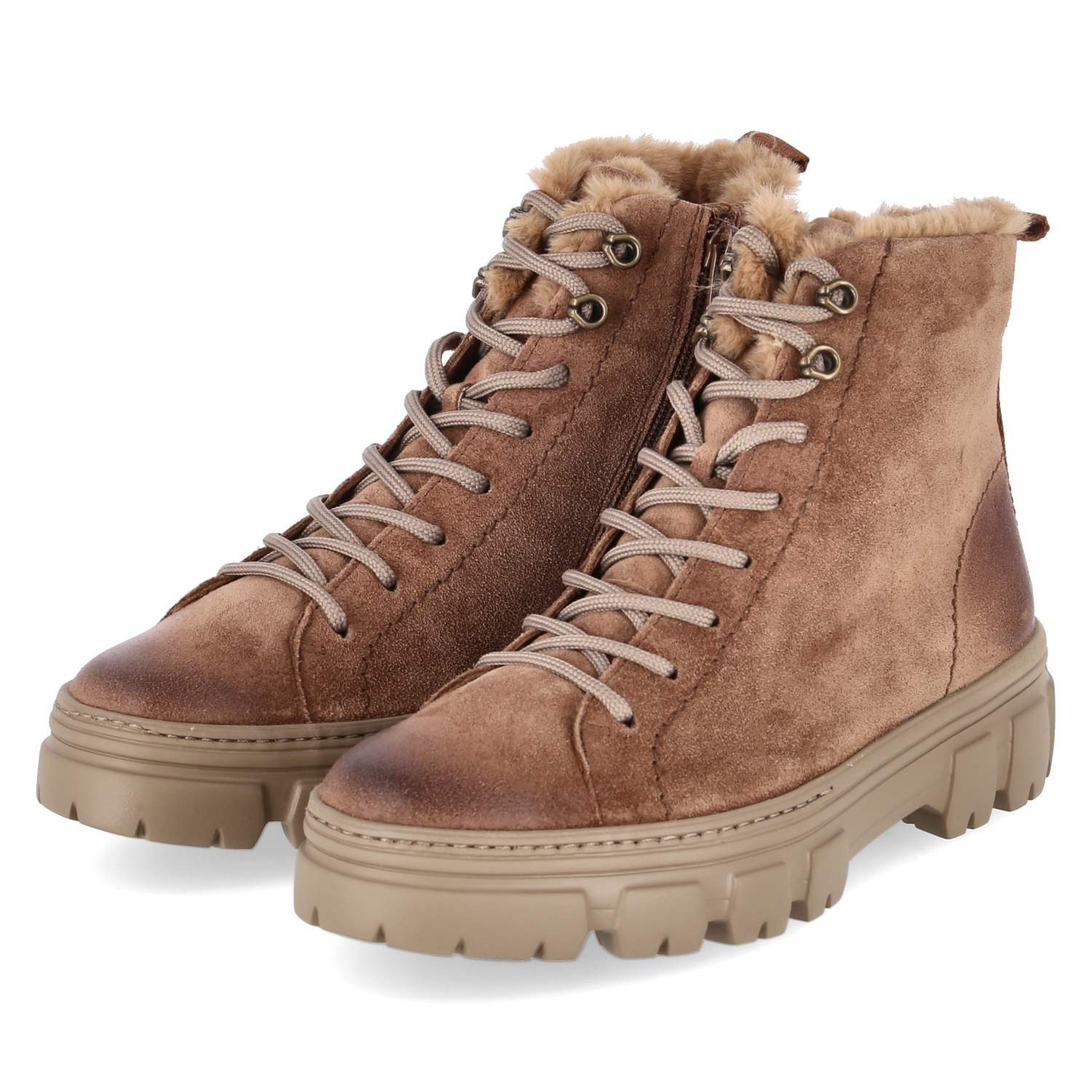 Paul Green 5663-001 Damen Rauleder brown Winterstiefel