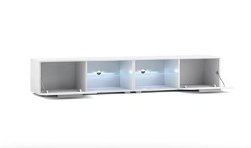 DB-Möbel Lowboard TV-Lowboard EDEN DOUBLE mit LED-Beleuchtung in Blau 200 cm