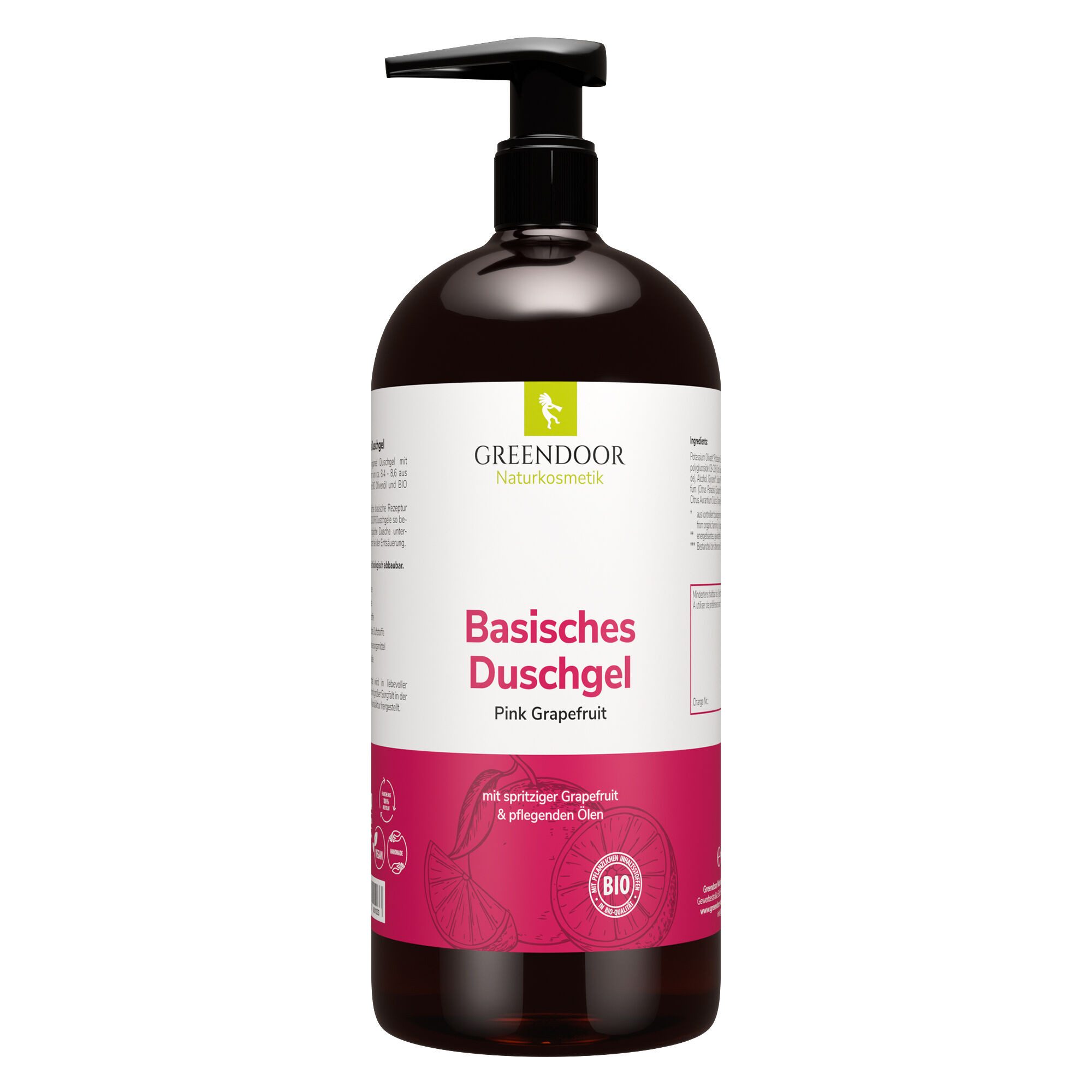GREENDOOR Duschgel Basisches Duschgel XL Pink Grapefruit