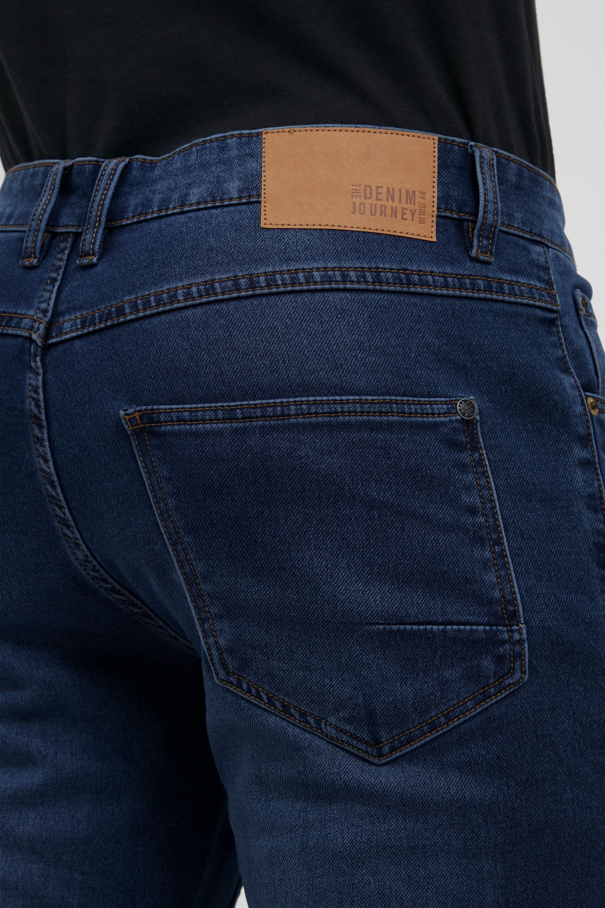 !Solid 5-Pocket-Jeans SDTulio Jeanshose mit normalem Bund und enger werdendem Bein - Joy Fit