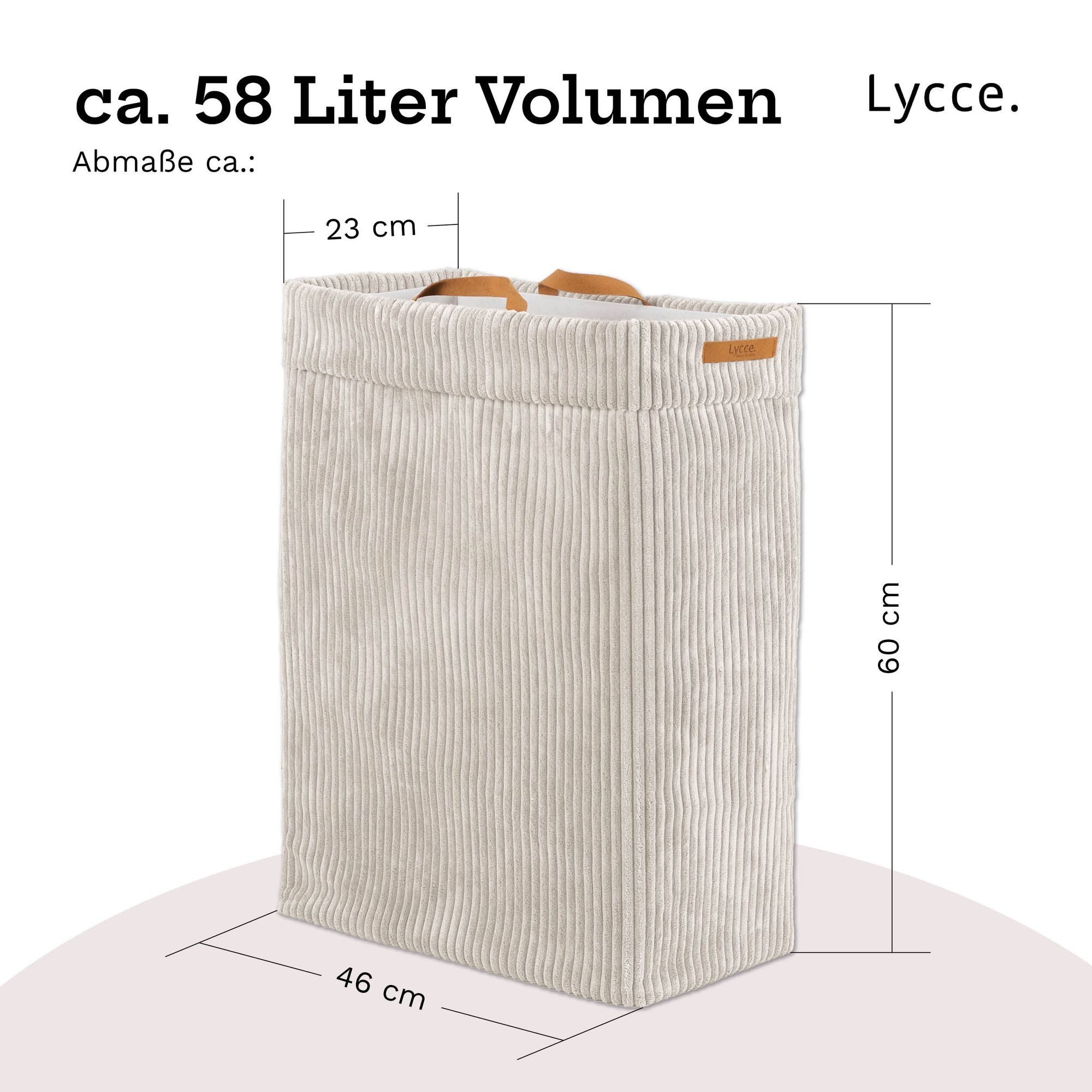 Lycce Wäschekorb Lycce Wäschekorb Cord – faltbar, waschbar & perfekt für Nischen – Bild 4 von 5