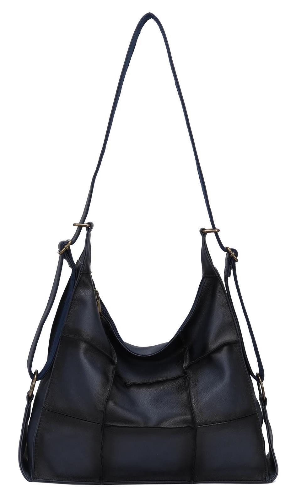 Schultertasche Damen XXL Tasche Shopper Rucksack Vintage Tote Bag Handtasche Hobo Bag