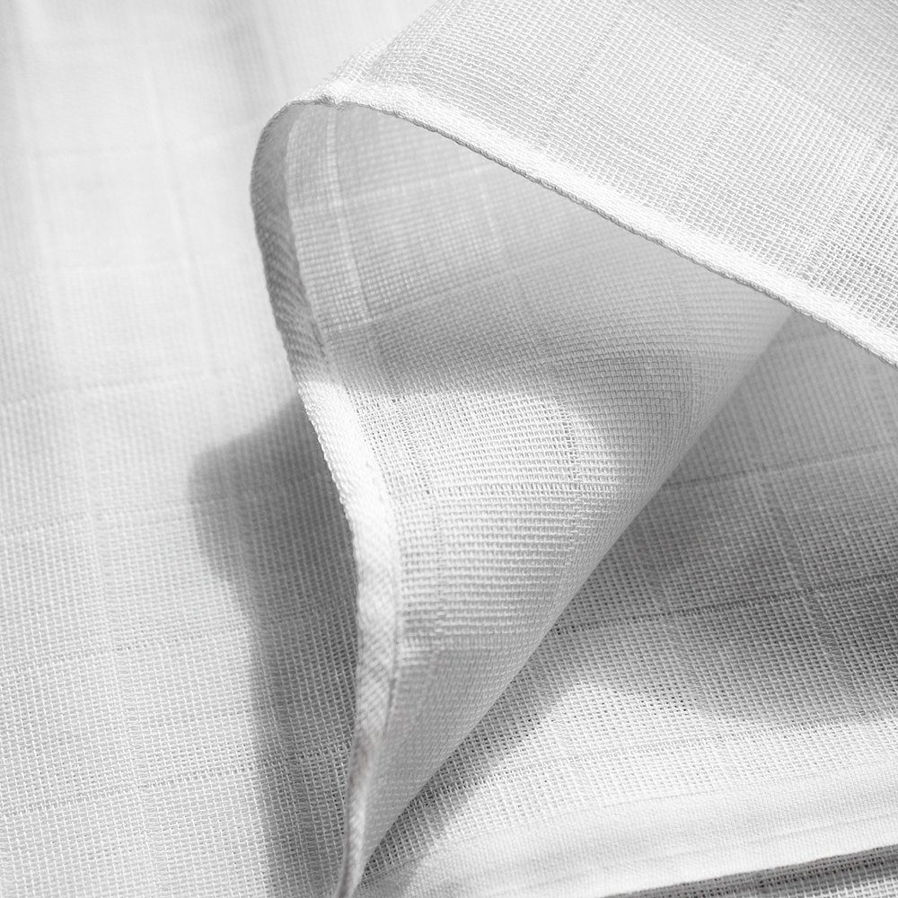 Makian Stoffwindeln Weiß, Mullwindeln Spucktücher 10er Pack Mulltücher 80 x 80 cm doppelt gewebt