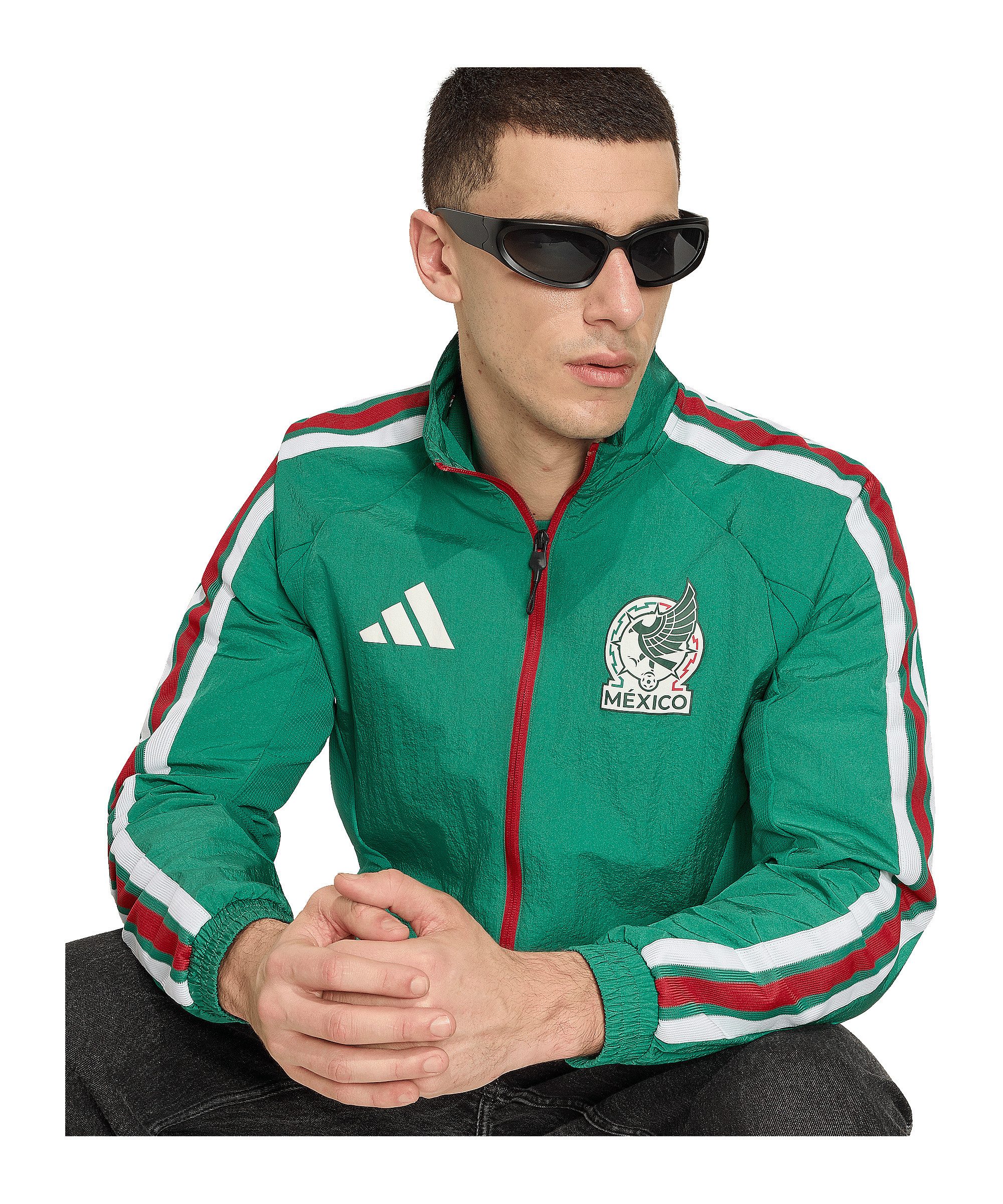 adidas Performance Sweatjacke adidas Performance FMF Mexiko Anthem Jacke Polyamid
