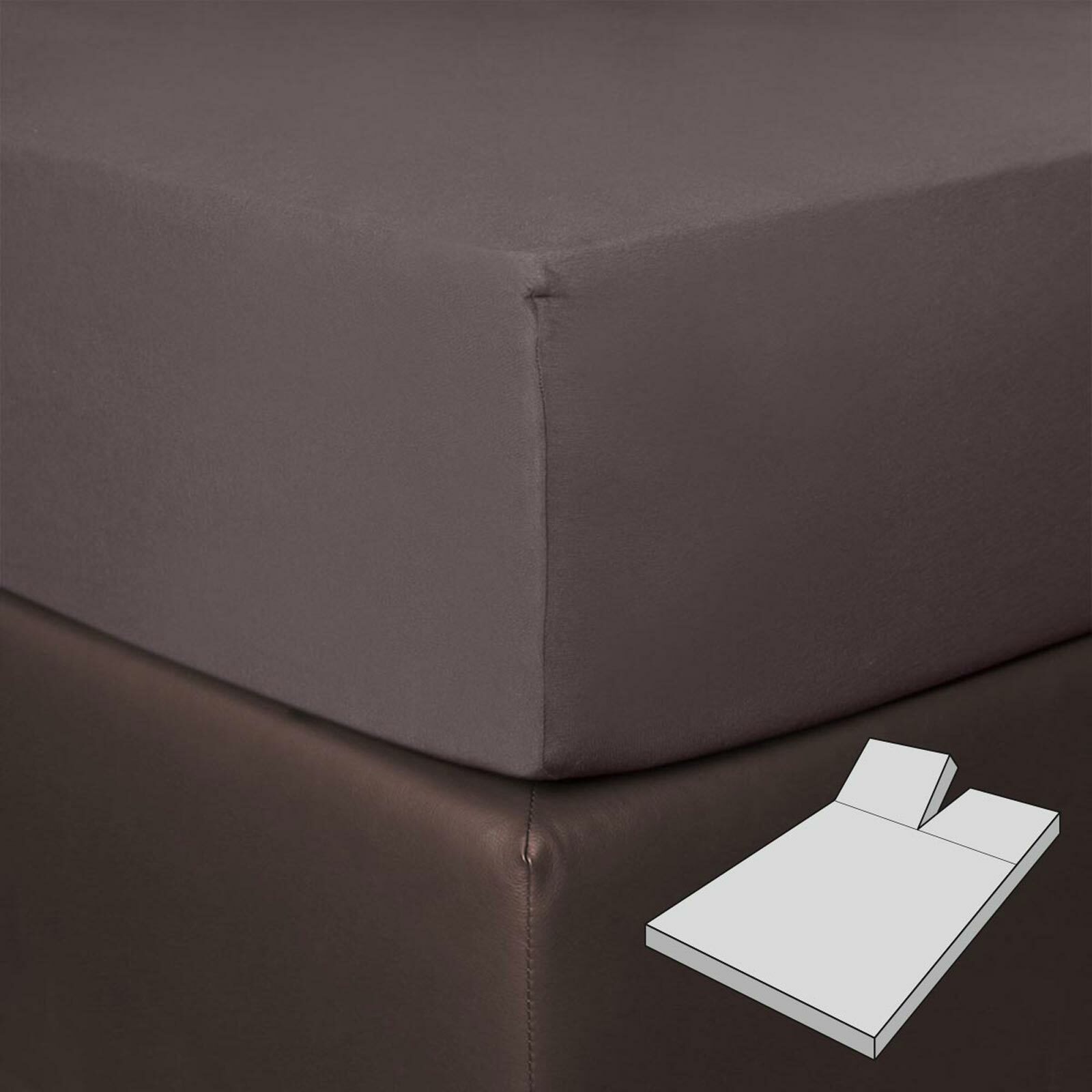 BETTWARENSHOP Spannbettlaken Multi-Stretch Split, Jersey, Gummizug: Rundumg günstig online kaufen