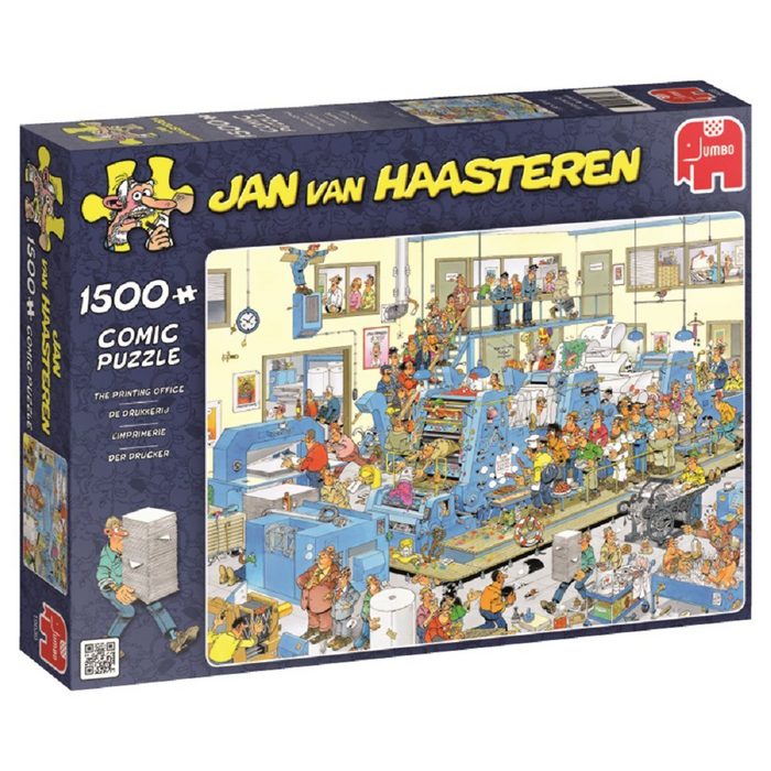 Jumbo Spiele Puzzle 19039 Jan van Haasteren Der Drucker 1500 Puzzleteile