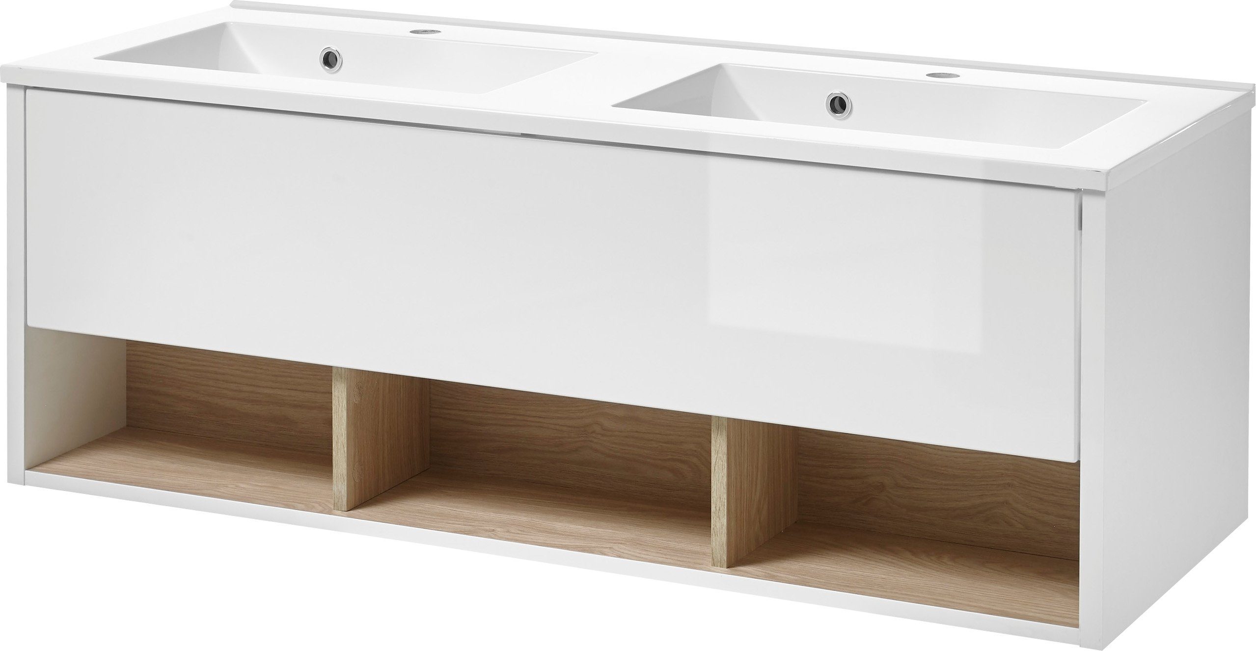 Home affaire Waschtisch Studio Line, Waschtisch inkl. Waschbecken, modernes Design, in zwei Farben verfügbar, ausreichend Stauraum