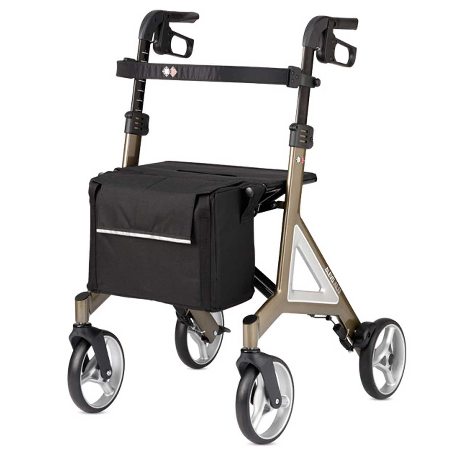 Bischoff & Bischoff Rollator Bischoff & Bischoff Alevo Alu Rollator - 51 cm Platin