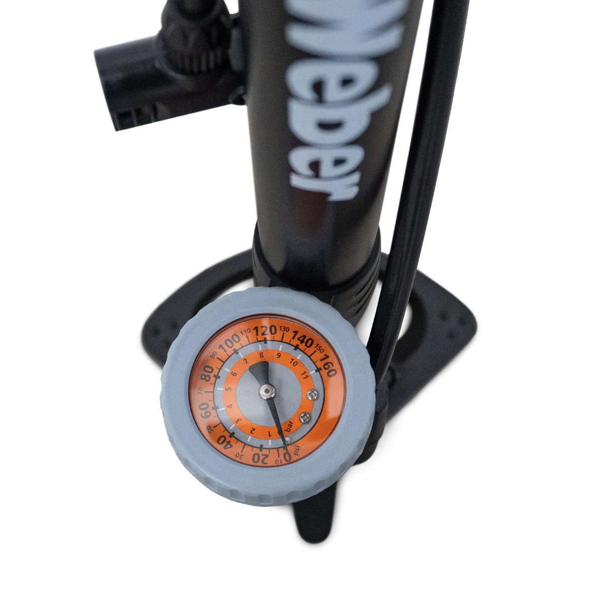 Pedro's Prestige Standpumpe Fahrrad Luft Pumpe 11 Bar Manometer Bike Orange 