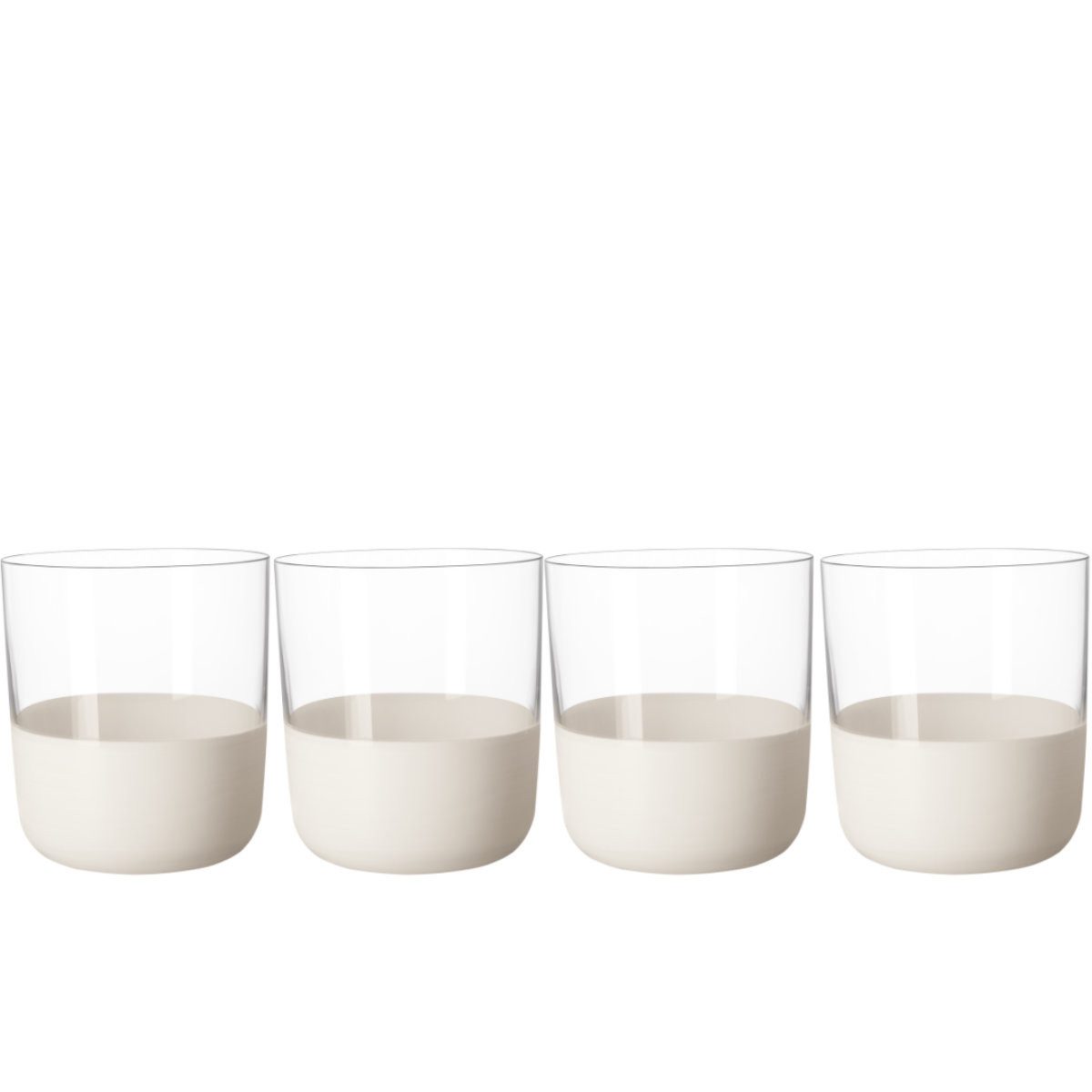 Villeroy & Boch Whiskyglas Manufacture Rock blanc, Glas, Kristallglas, 4-tlg.