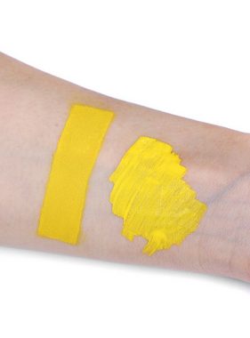 Maskworld Theaterschminke aqua make-up gelb Sonnenblume Wasserschminke, Hochwertige gelbe Wasserschminke mit 12 Gramm Inhalt