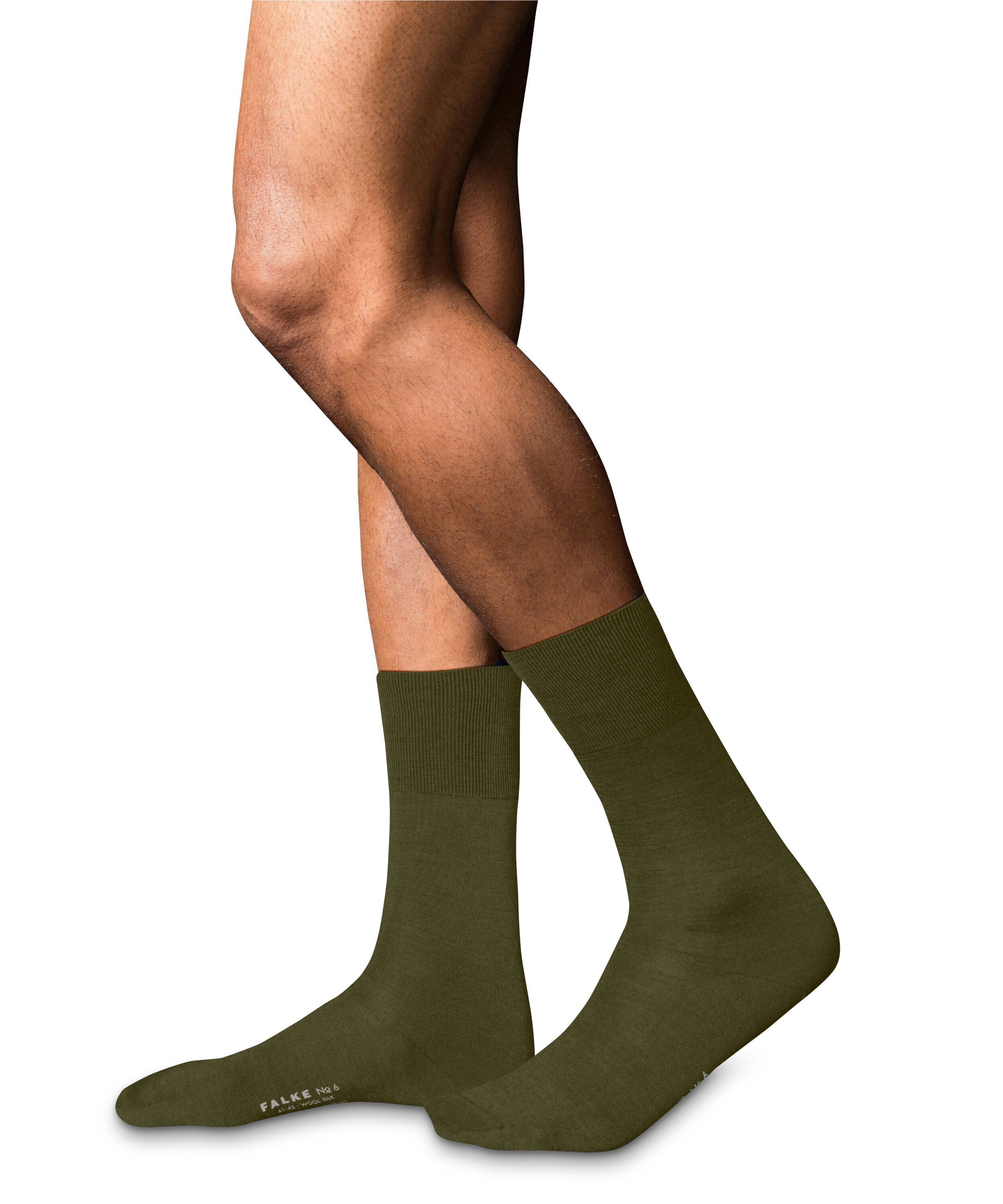 Socken Finest (1-Paar) Merino 6 & FALKE Silk No. artichoke (7436)