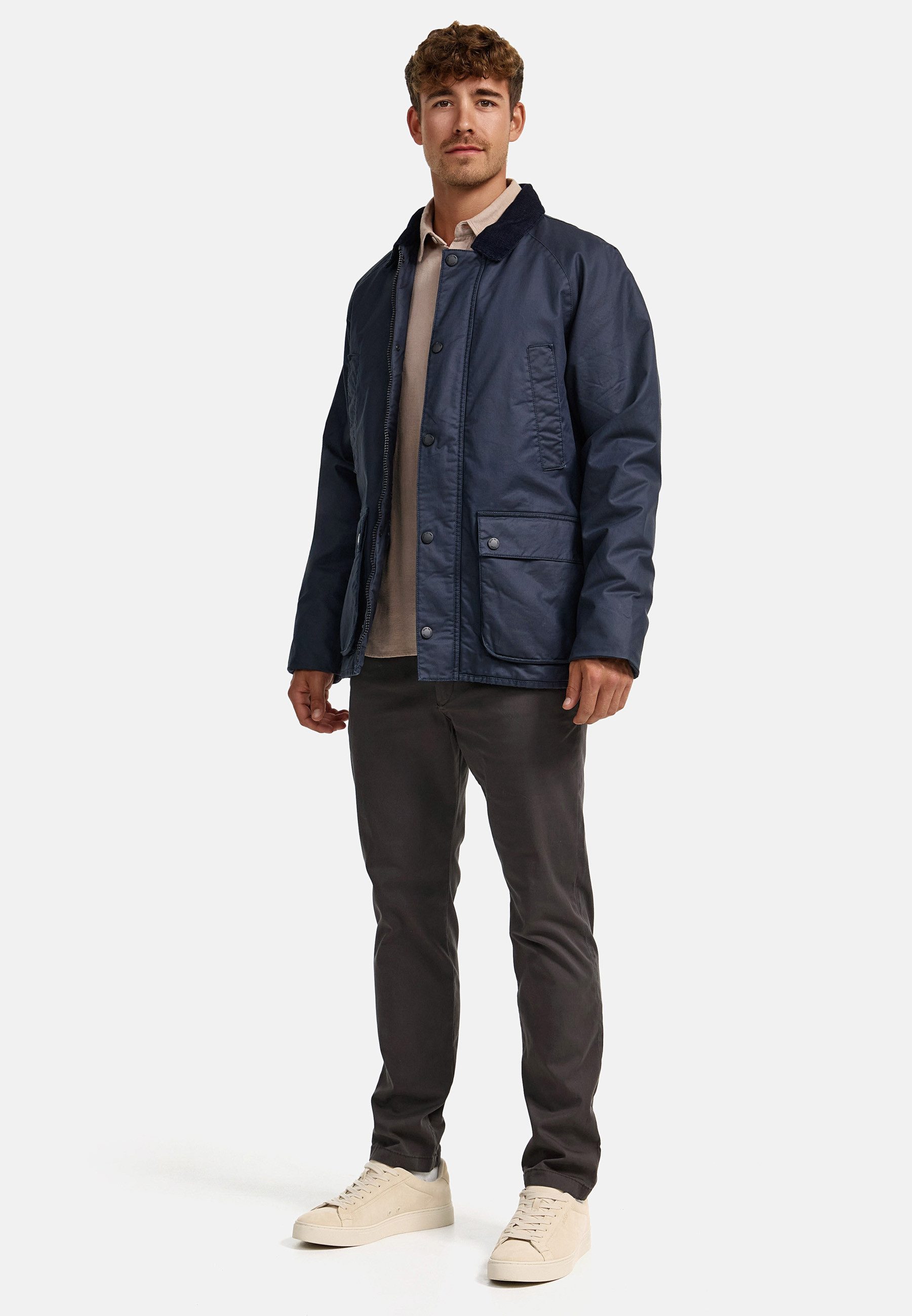 Indicode Sommerjacke Herren INFilmen Winterjacke Herrenjacke mit klassischem Cordkragen