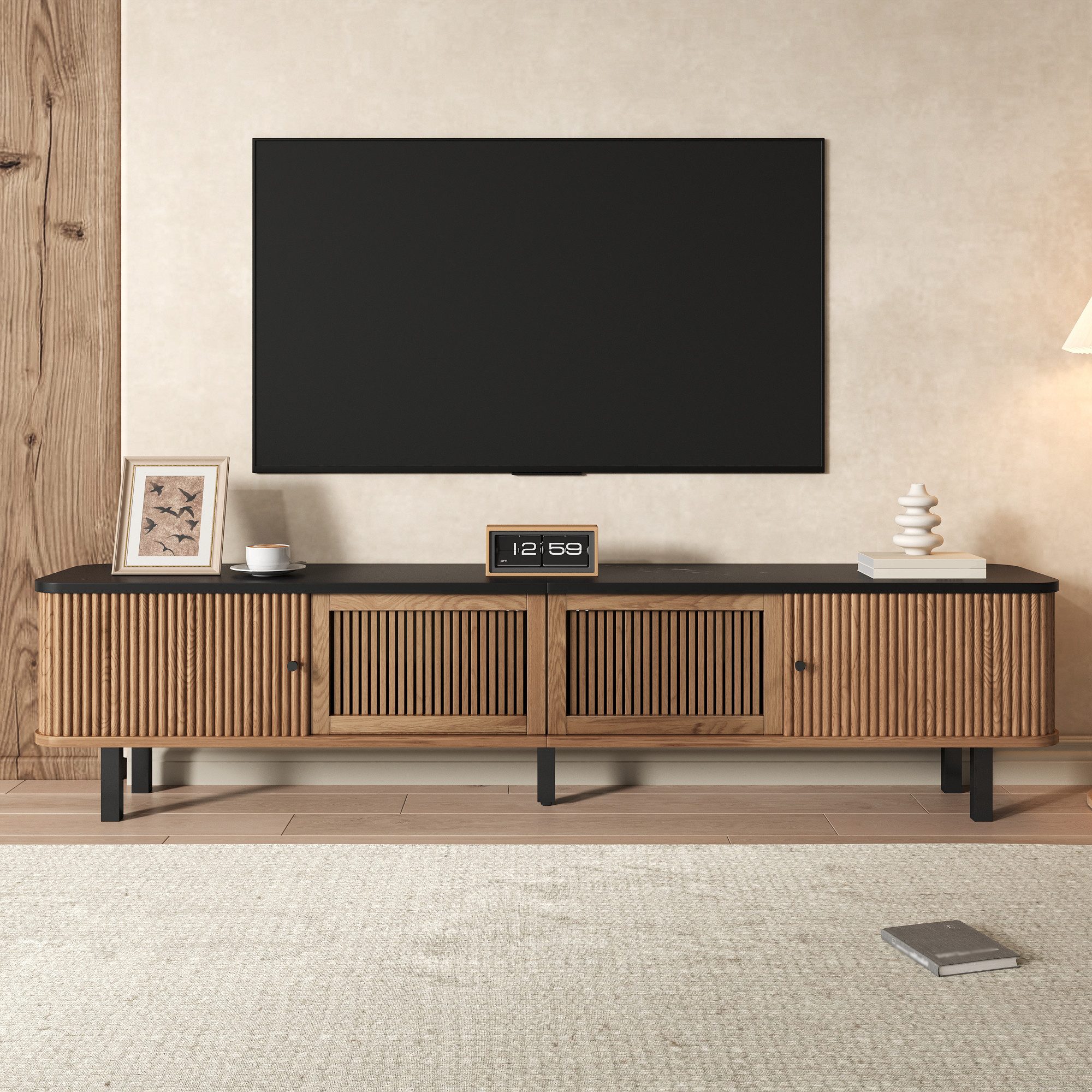 TV-Schrank Lowboard TV-Bank TV-Ständer, Holzmöbel