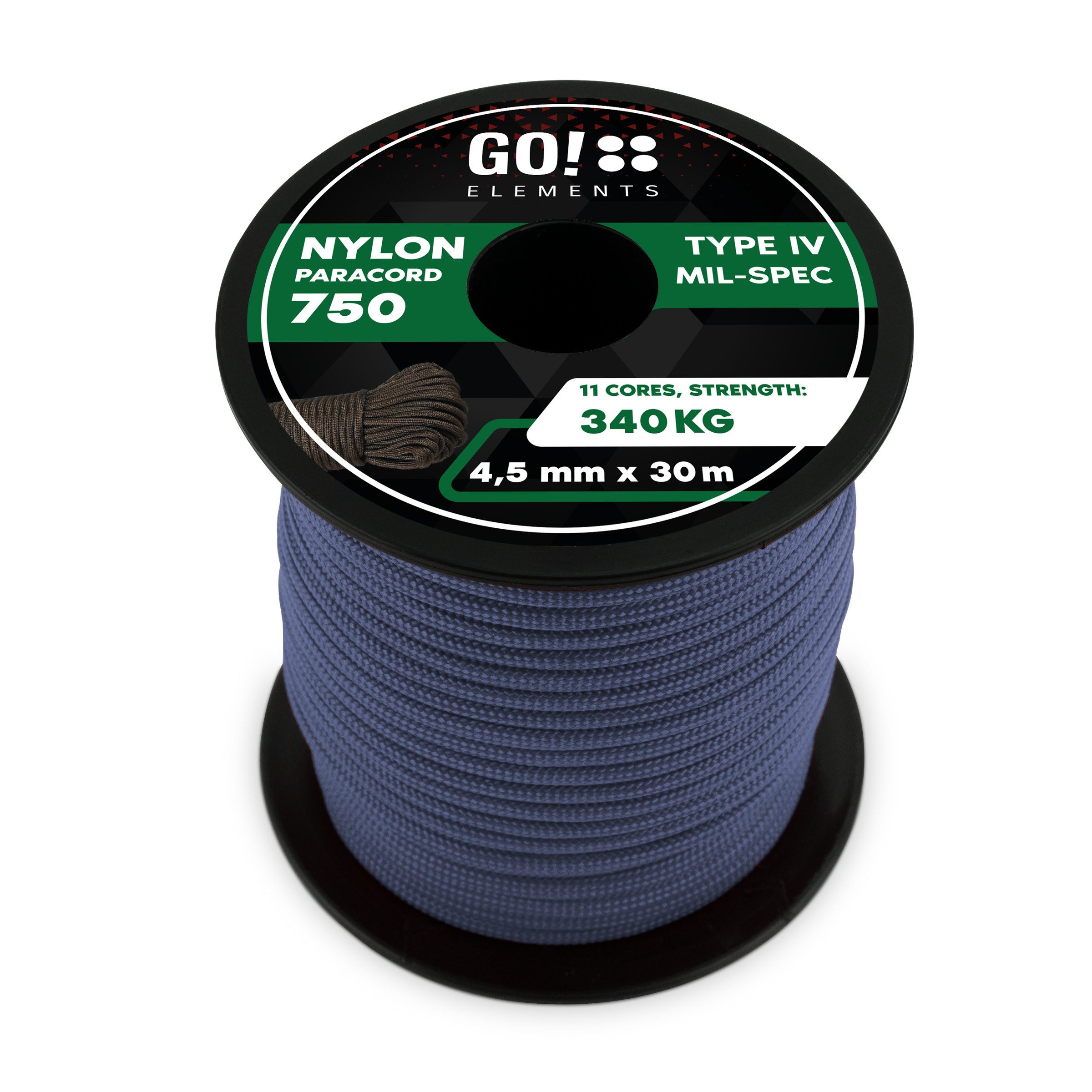 GO!elements Paracord 750 - 4,5mm Seil