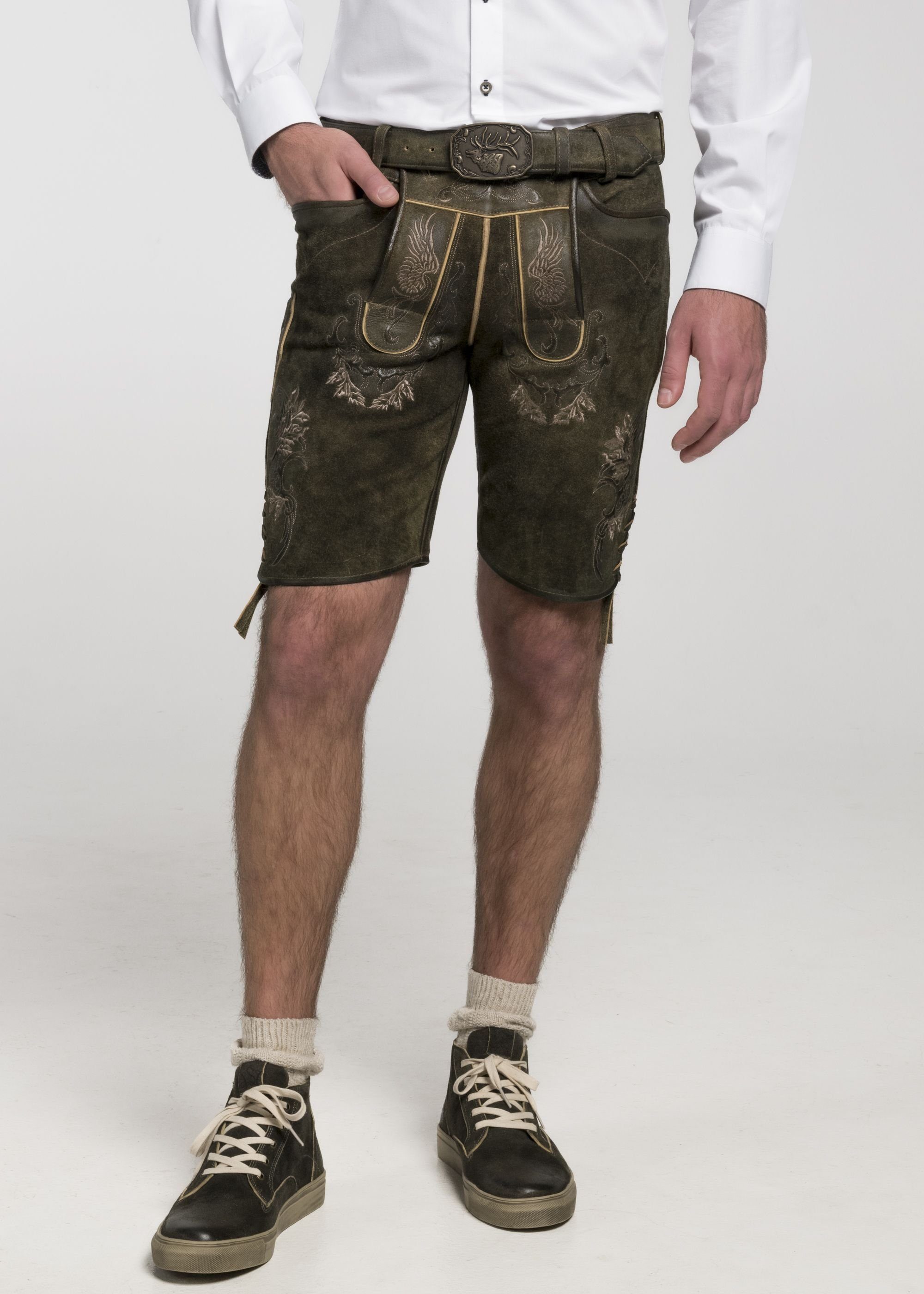 Spieth & Wensky Shorts Weikhard (1-tlg) mit Schnürung