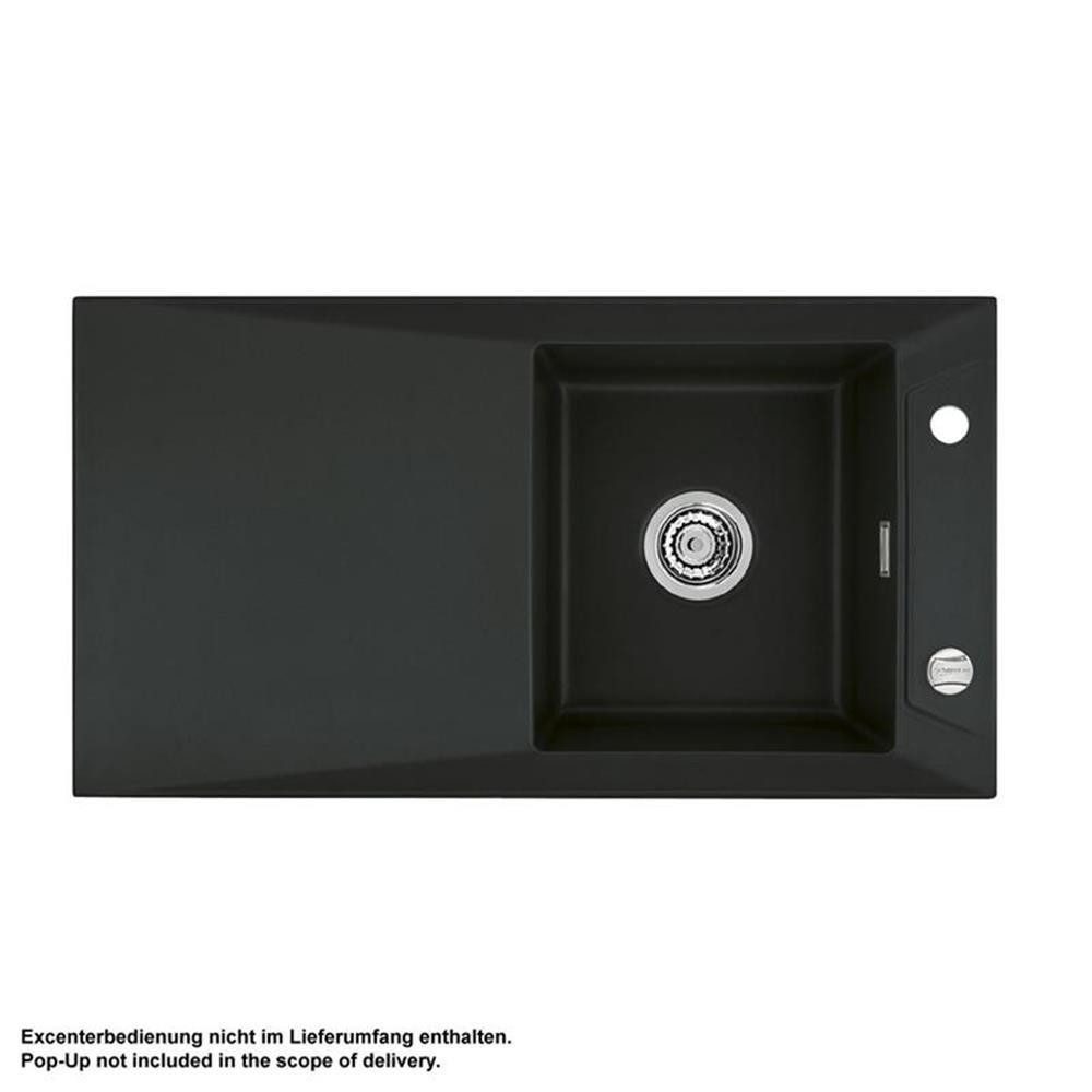 Systemceram Küchenspüle KeraDomo SIRO 90 Handbedienung Nigra, 90/490 cm