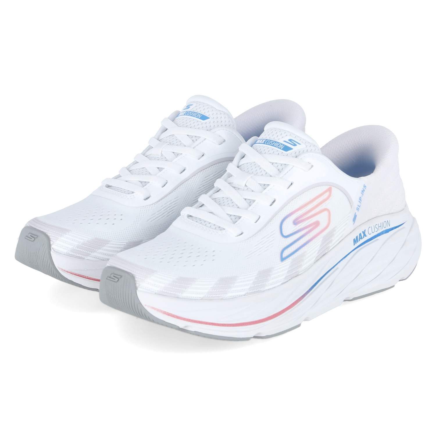 Skechers Skechers 129724 WMLT Damen Textil & Synthetik white Schnürschuh
