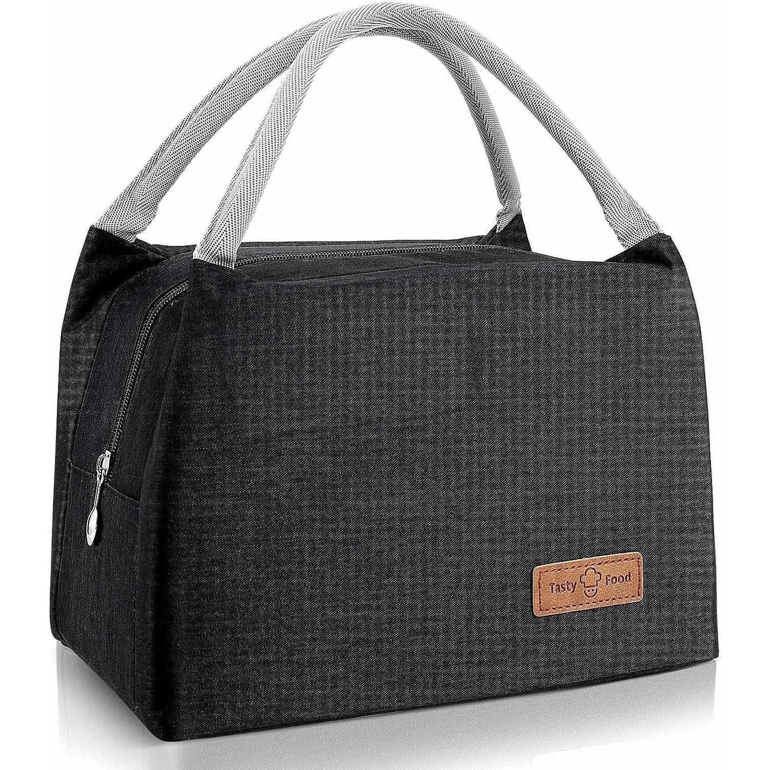 LuxusKollektion Kühltasche Kühltasche Box isoliert wasserdicht Picknick Büro Kinder Schwarz 8 L