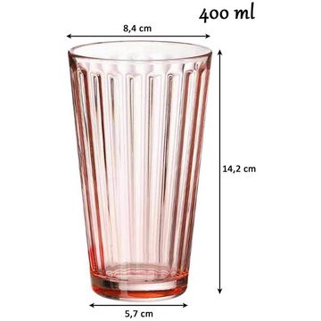 Ritzenhoff & Breker Glas Lawe Trinkgläser 400 ml 6er Set, Glas