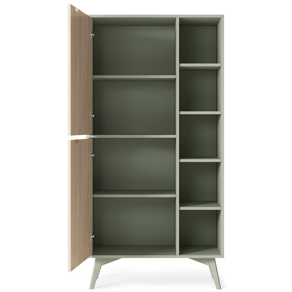 Lomadox Regal FAREHAM-160, eukalyptusfarben, Front mit günstig online kaufen