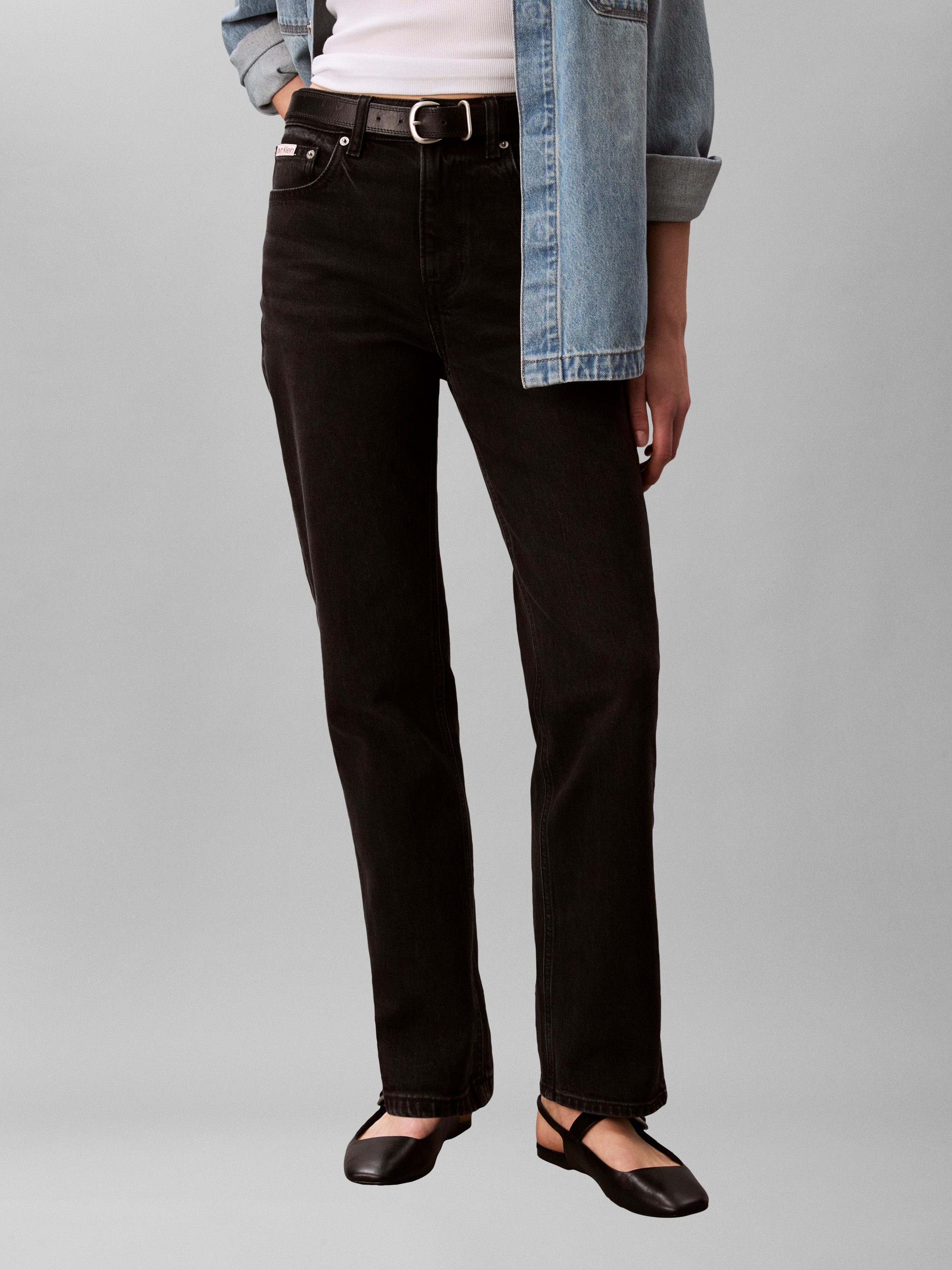 Calvin Klein Jeans Straight-Jeans Mit Gürtelschlaufen – Bild 2 von 5