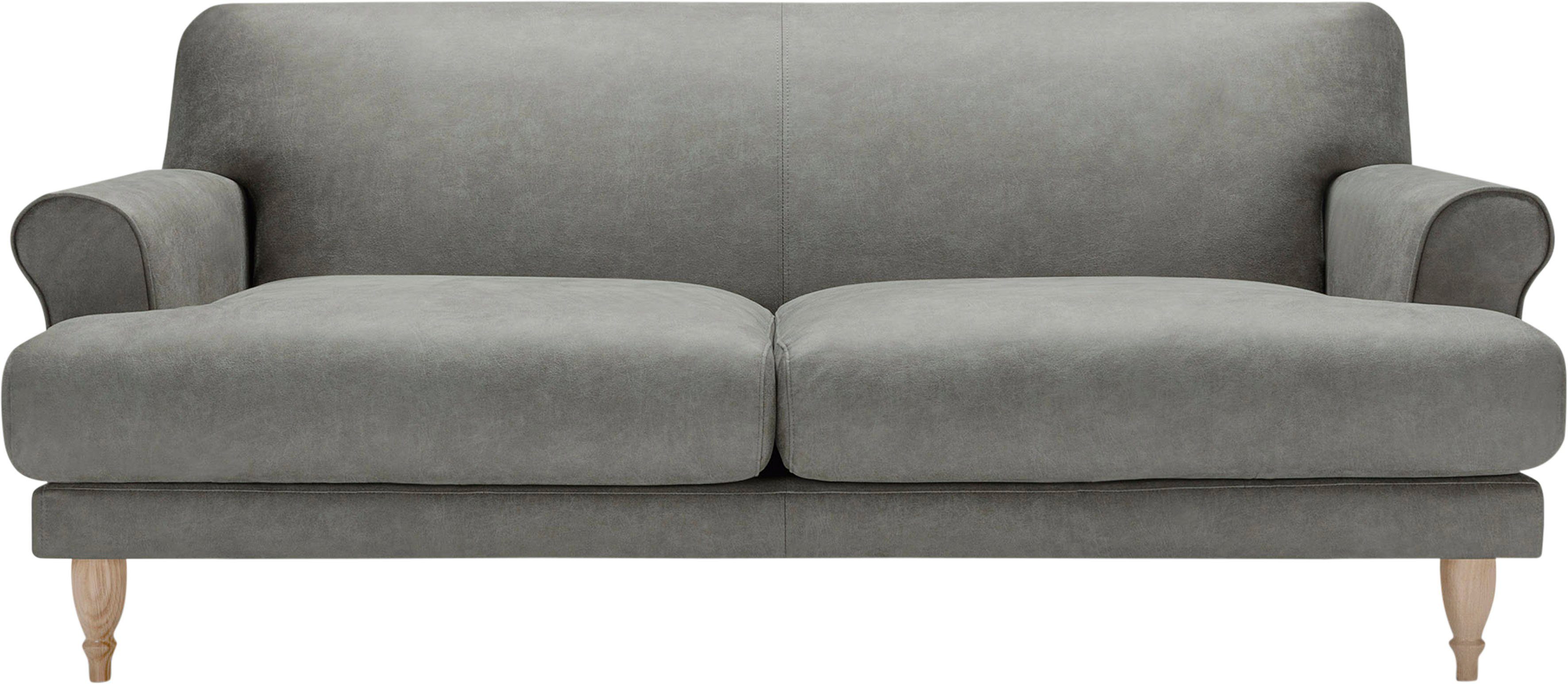 LOVI Sofa Ginger, Eiche mit Sitzunterfederung natur, Füße Polsterunterlage 2-Sitzer, in