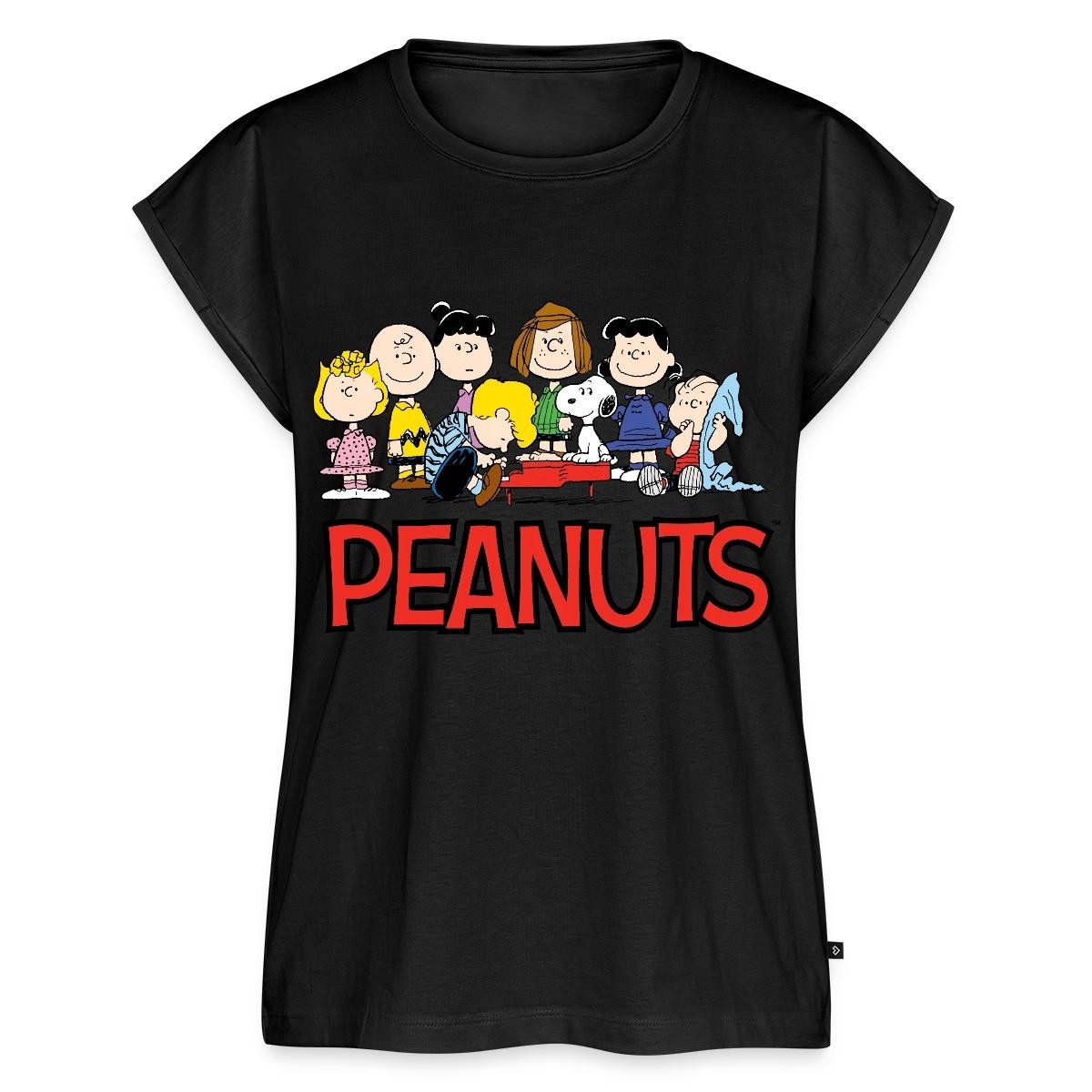 Spreadshirt T-Shirt Peanuts Snoppy Und Friends Damen Casual Relaxed T-Shirt (1-tlg)