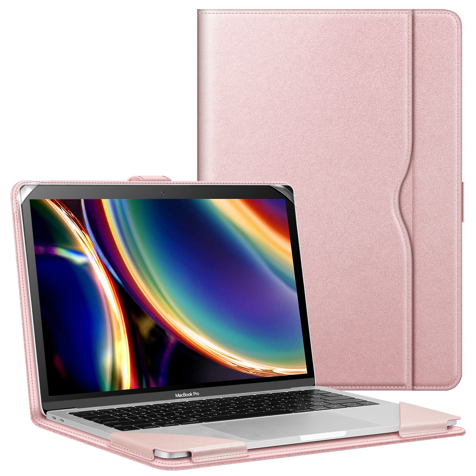 Fintie Laptop-Hülle für MacBook Air 13.6 M5 M4 M3 M2 2026-2022/MacBook Air 13 M1 2020-2018, und Pro 13 M2 M1 2022-2016, Folio Book Hülle mit Dokumentschlitze