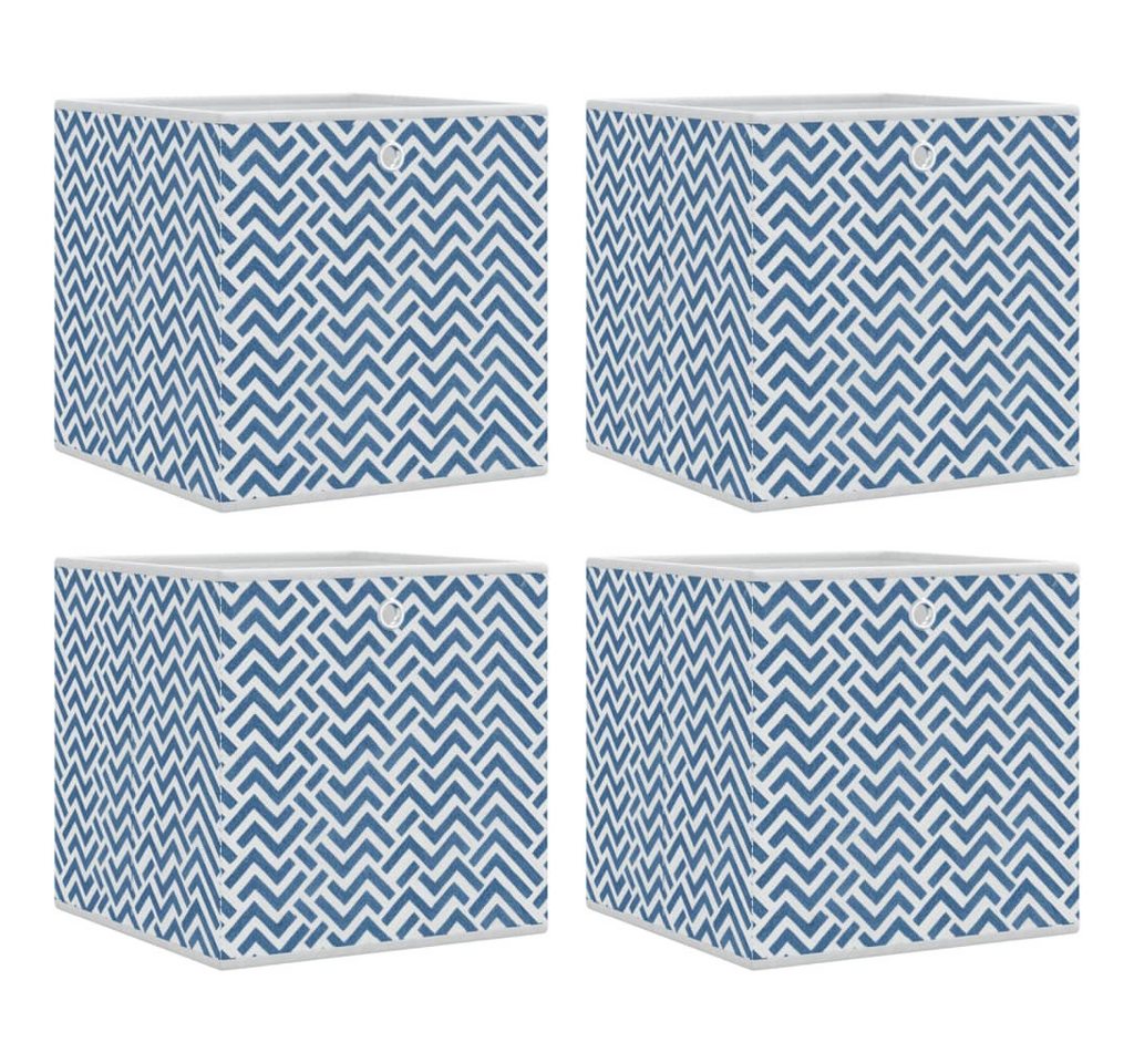 Thumbnail - vidaXL Faltbox, Faltboxen 4 Stk. Blau 32x32x32 cm Vlies