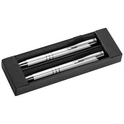 Livepac Office Kugelschreiber Metall Schreibset / Kugelschreiber + Druckbleistift / Farbe: weiß